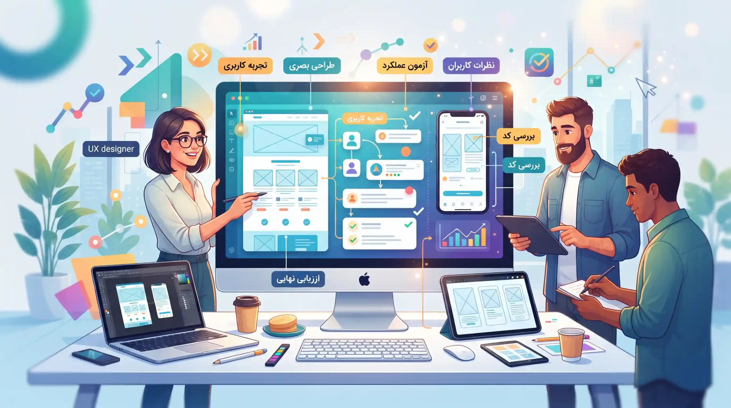 نحوه ارزیابی طراحی سایت و اپلیکیشن قبل از رونمایی نهایی