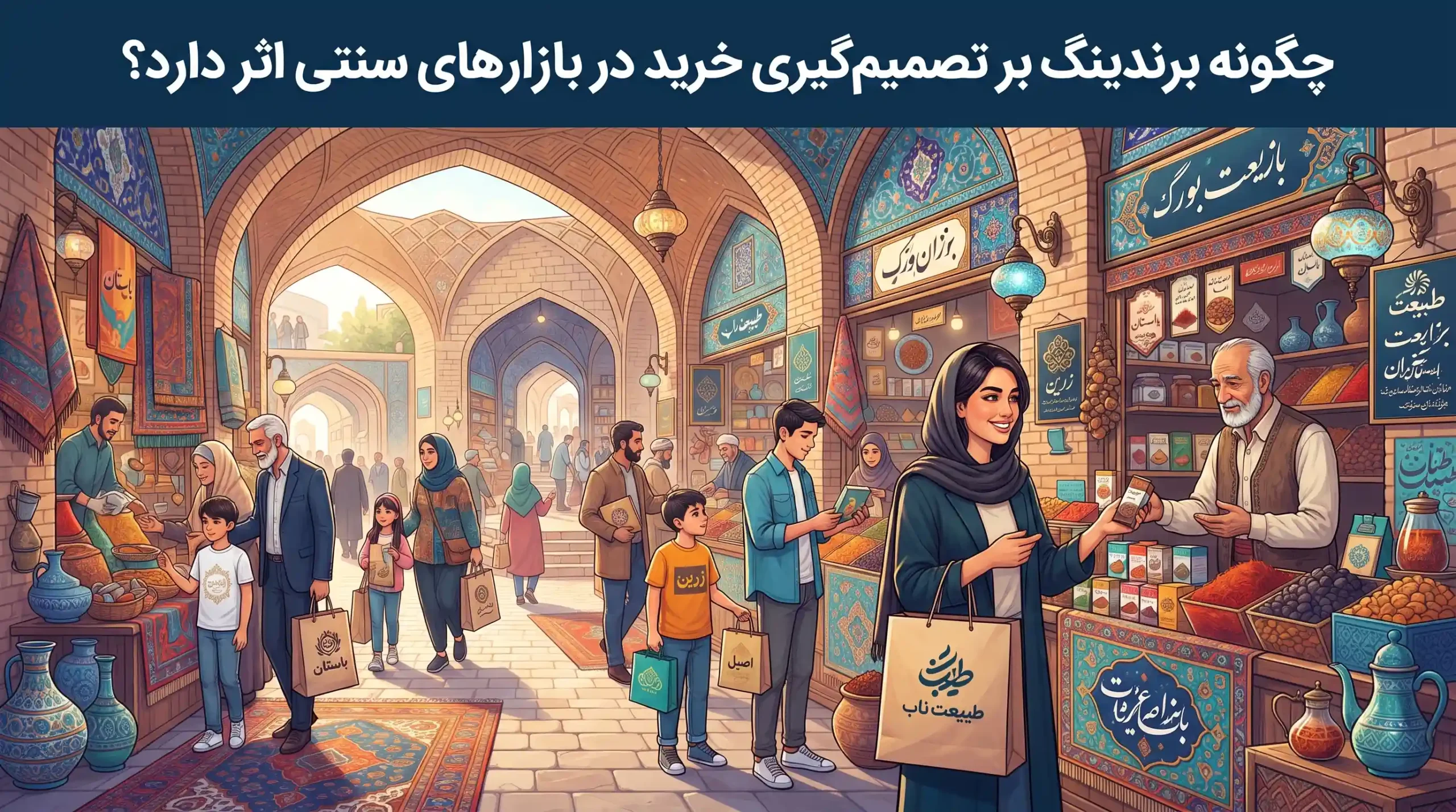 چگونه برندینگ بر تصمیمگیری خرید در بازارهای سنتی اثر دارد؟