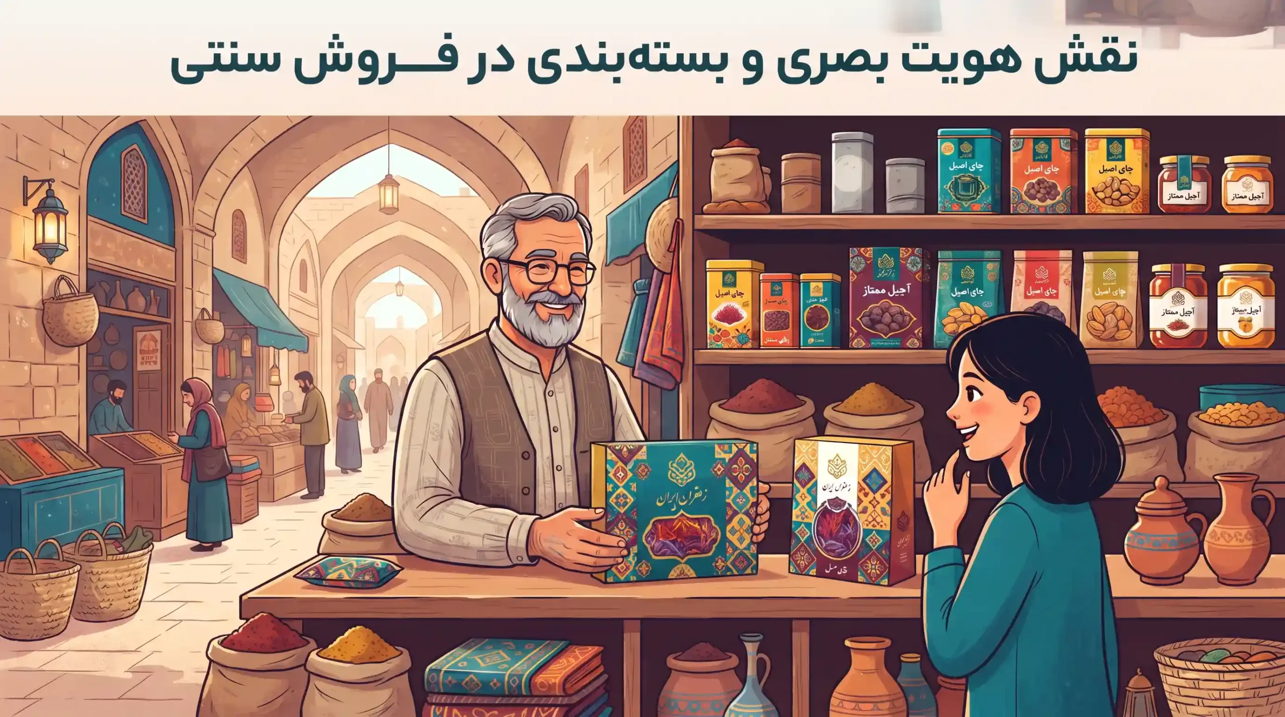 📦 نقش هویت بصری و بستهبندی در فروش سنتی
