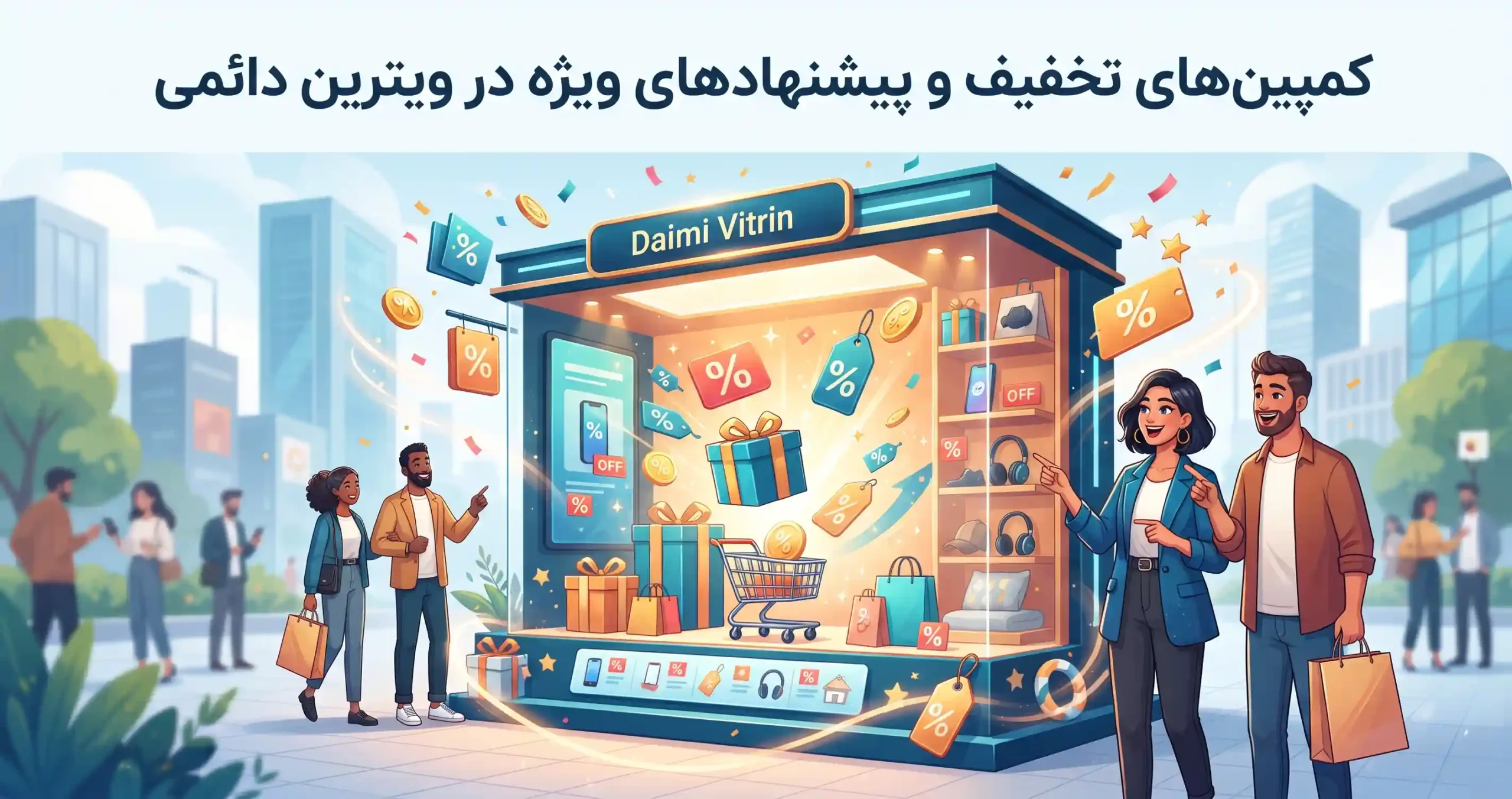 🎁 کمپینهای تخفیف و پیشنهادهای ویژه در ویترین دائمی