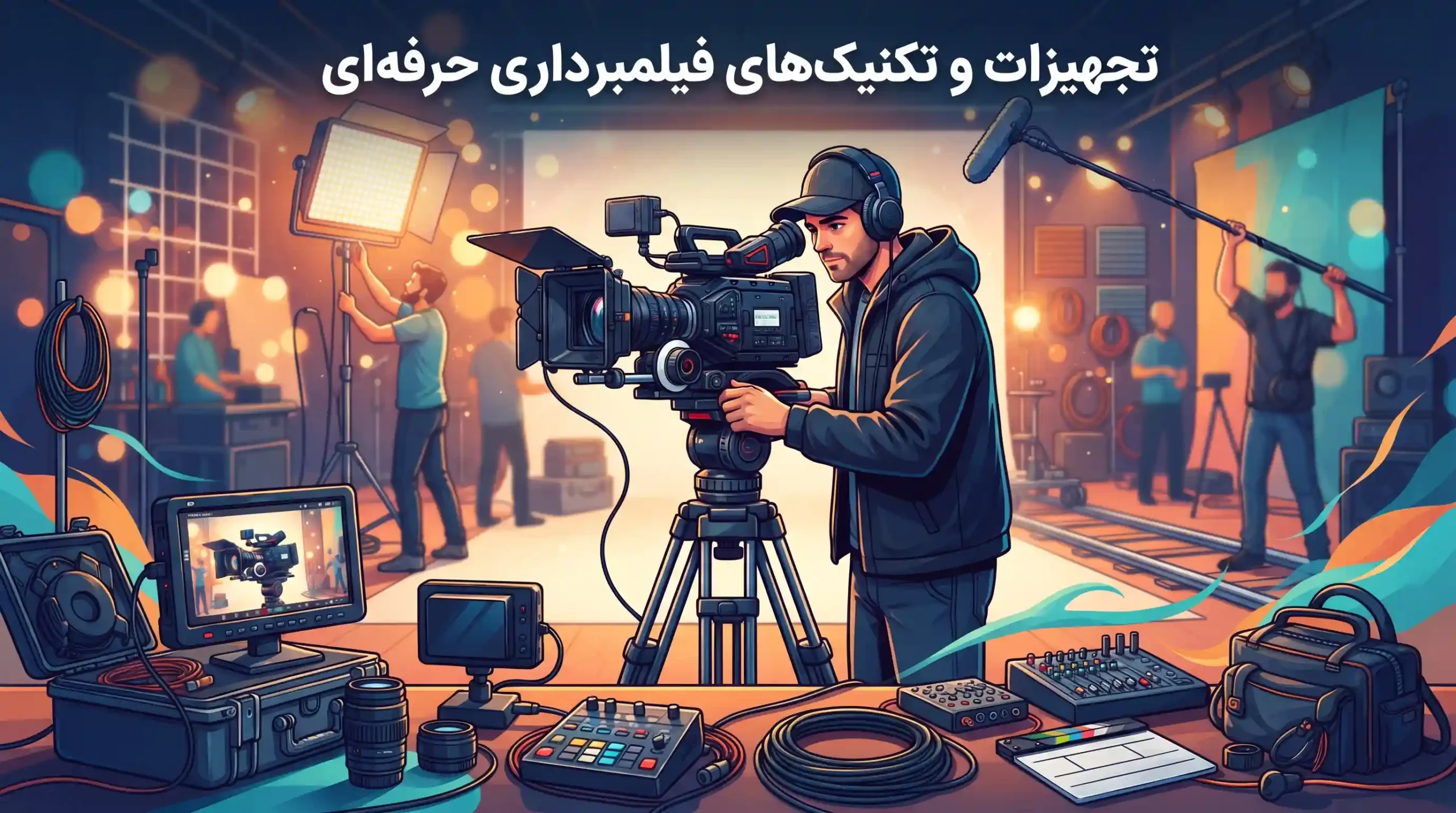 🎥 تجهیزات و تکنیک‌های فیلمبرداری حرفه‌ای