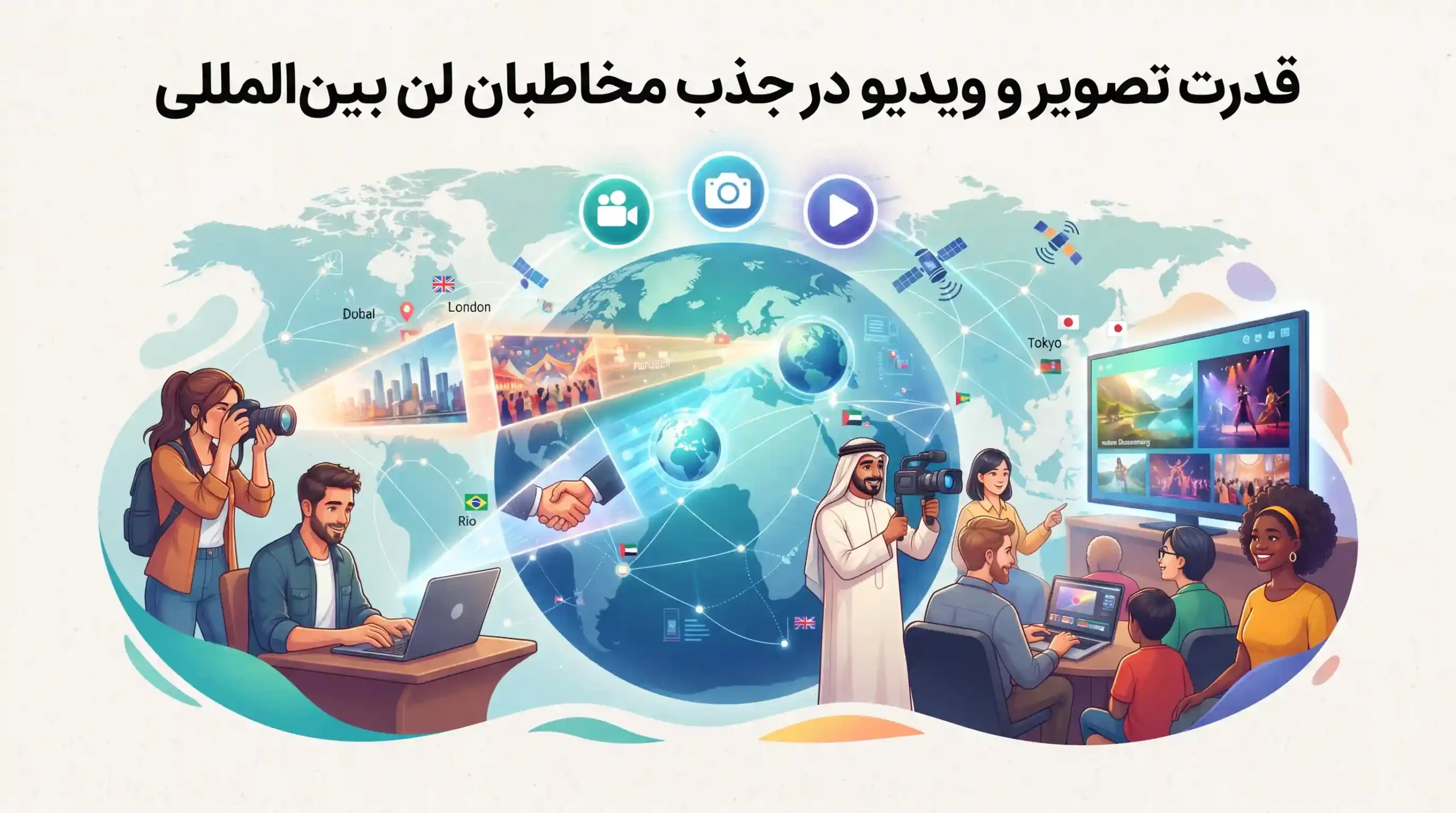 🎬 قدرت تصویر و ویدیو در جذب مخاطبان بین‌المللی