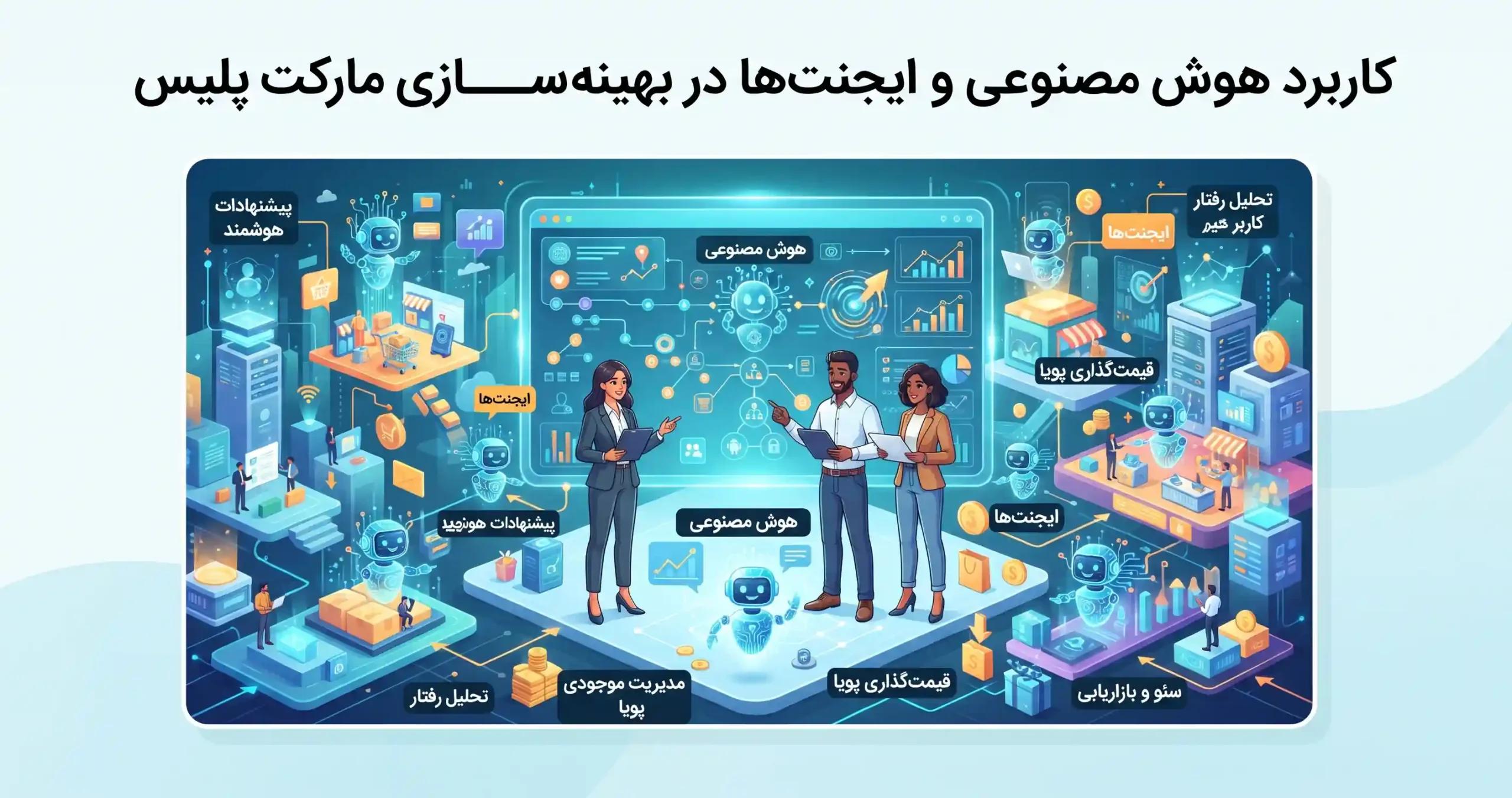 🤖 کاربرد هوش مصنوعی و ایجنت‌ها در بهینه‌سازی مارکت پلیس