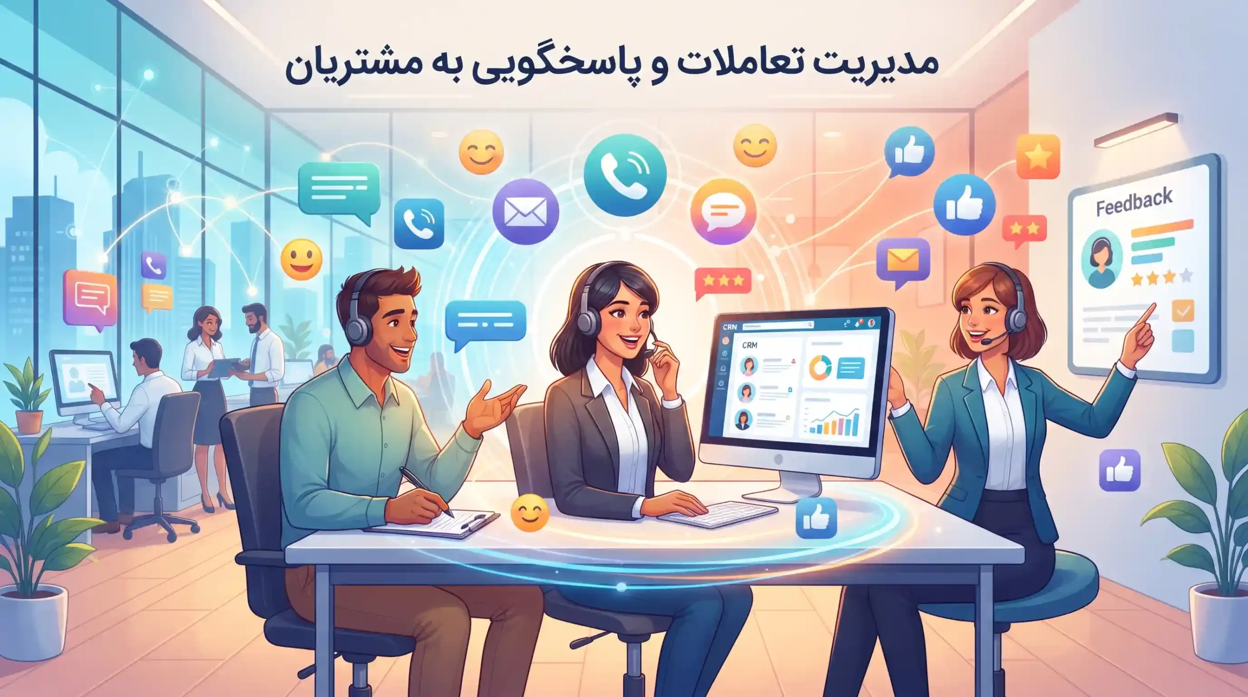 💬 مدیریت تعاملات و پاسخگویی به مشتریان