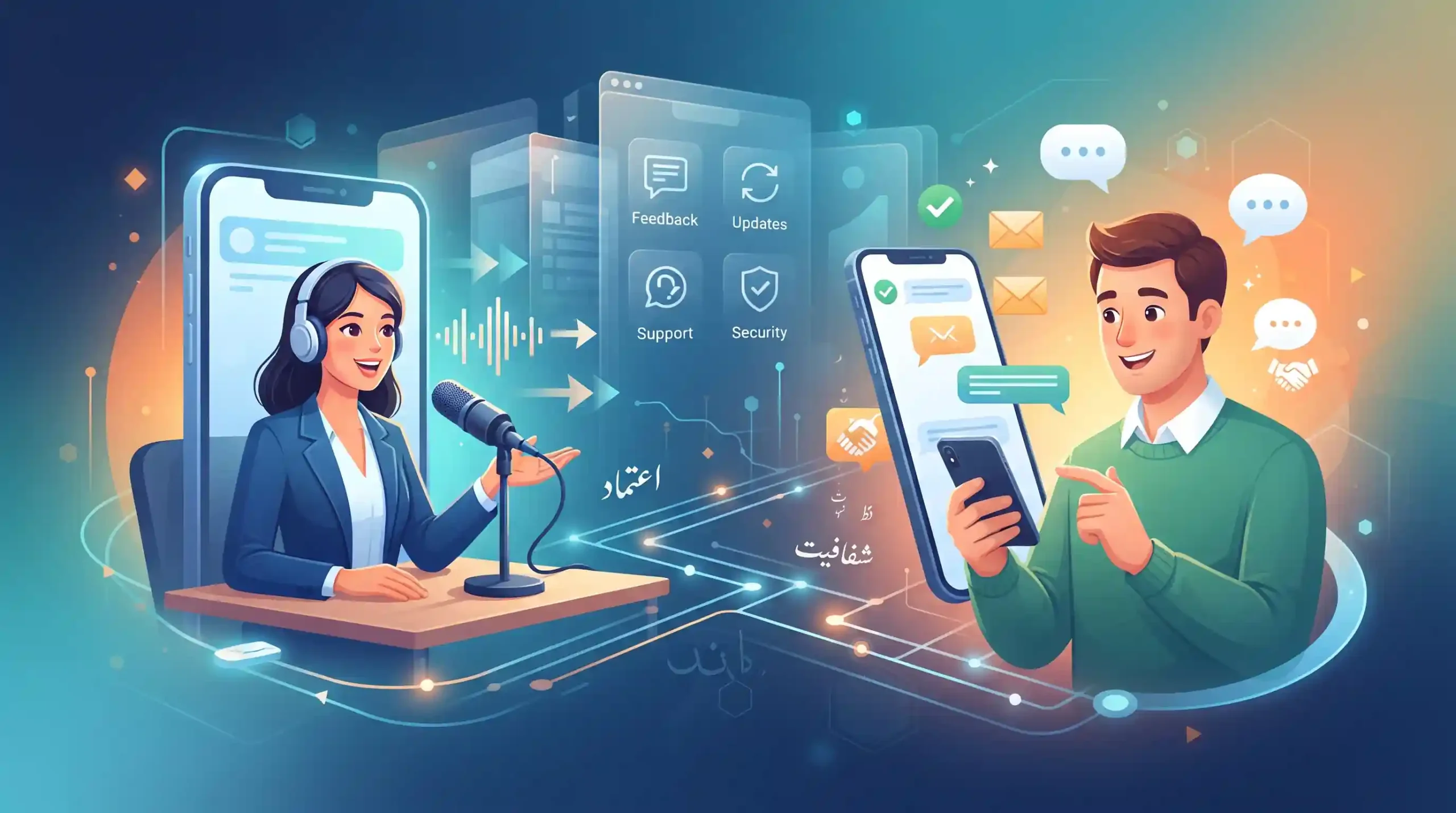 🤝 ایجاد اعتماد بلندمدت از طریق ارتباطات شفاف در اپلیکیشن