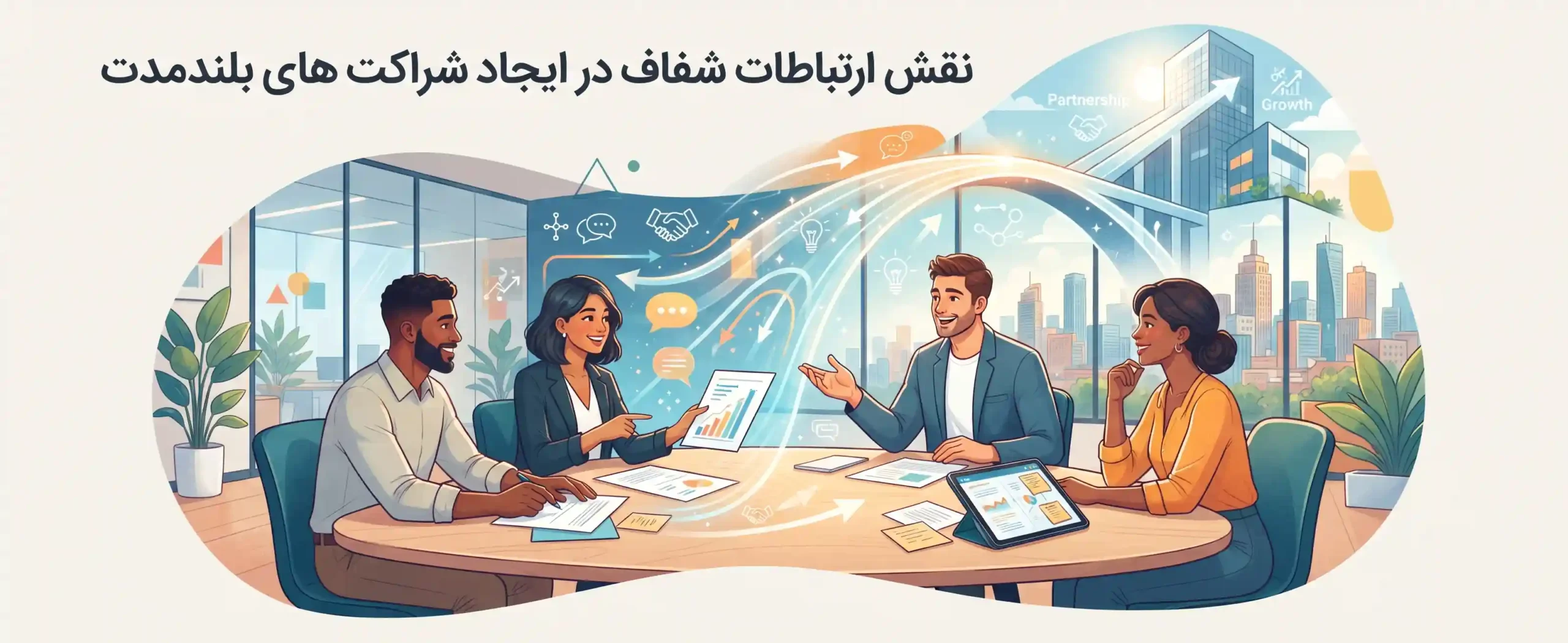 💬 نقش ارتباطات شفاف در ایجاد شراکت‌های بلندمدت