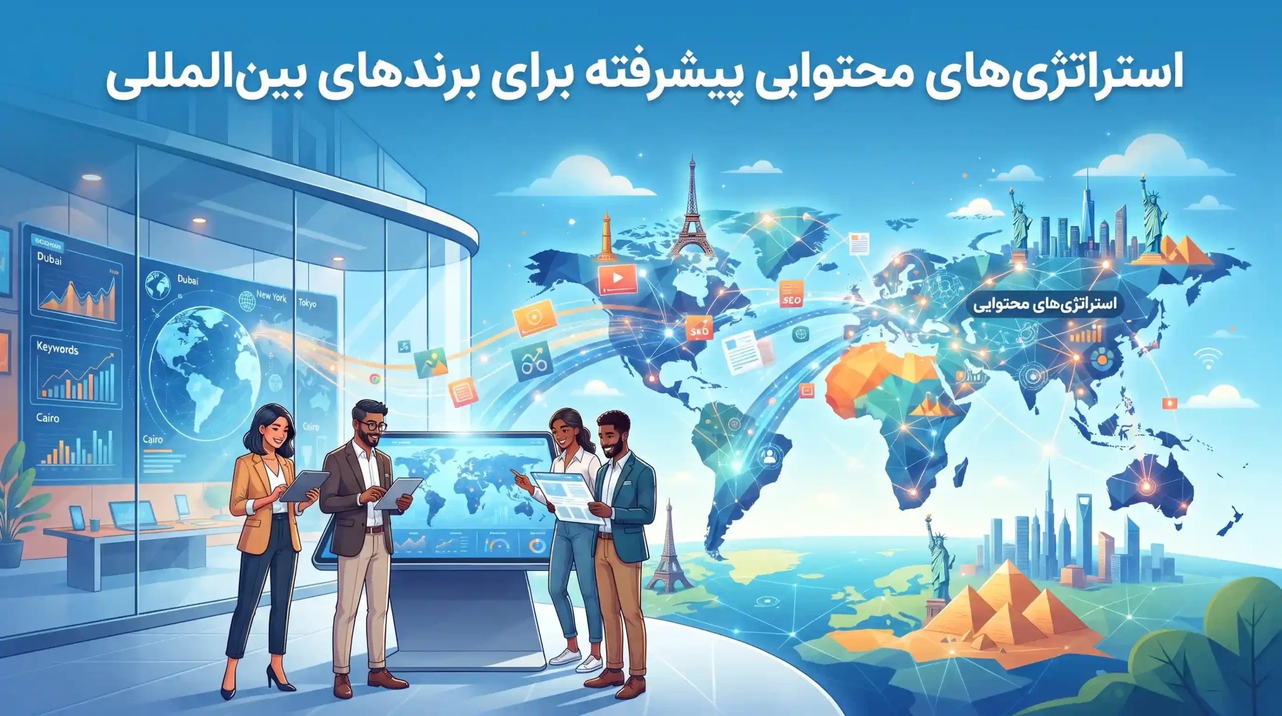 💡 استراتژی‌های محتوایی پیشرفته برای برندهای بین‌المللی