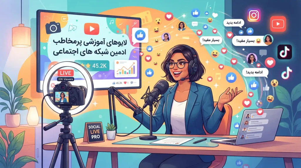 چگونه ادمین شبکه های اجتماعی می‌تواند لایوهای آموزشی پرمخاطب برگزار کند؟