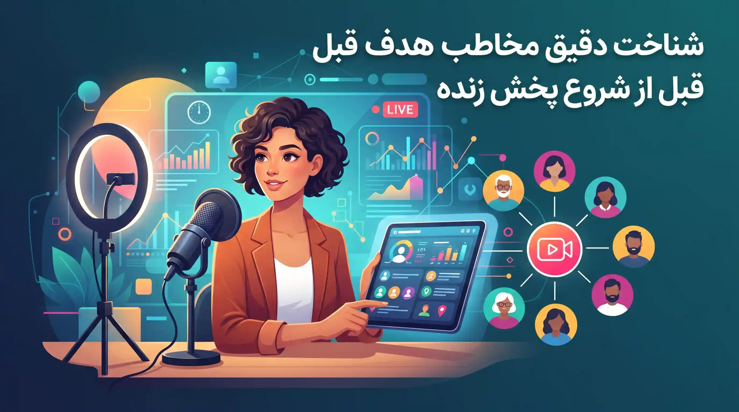 🧠 شناخت دقیق مخاطب هدف قبل از شروع پخش زنده