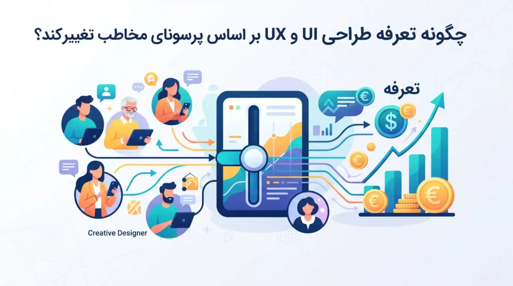 چگونه تعرفه طراحی UI و UX بر اساس پرسونای مخاطب تغییر میکند؟