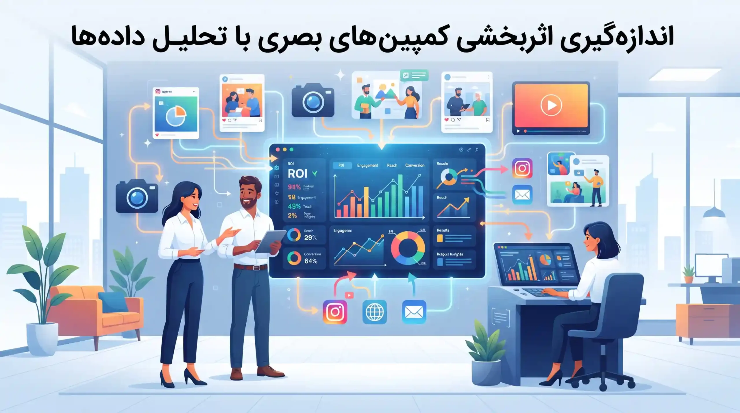 📈 اندازهگیری اثربخشی کمپینهای بصری با تحلیل دادهها