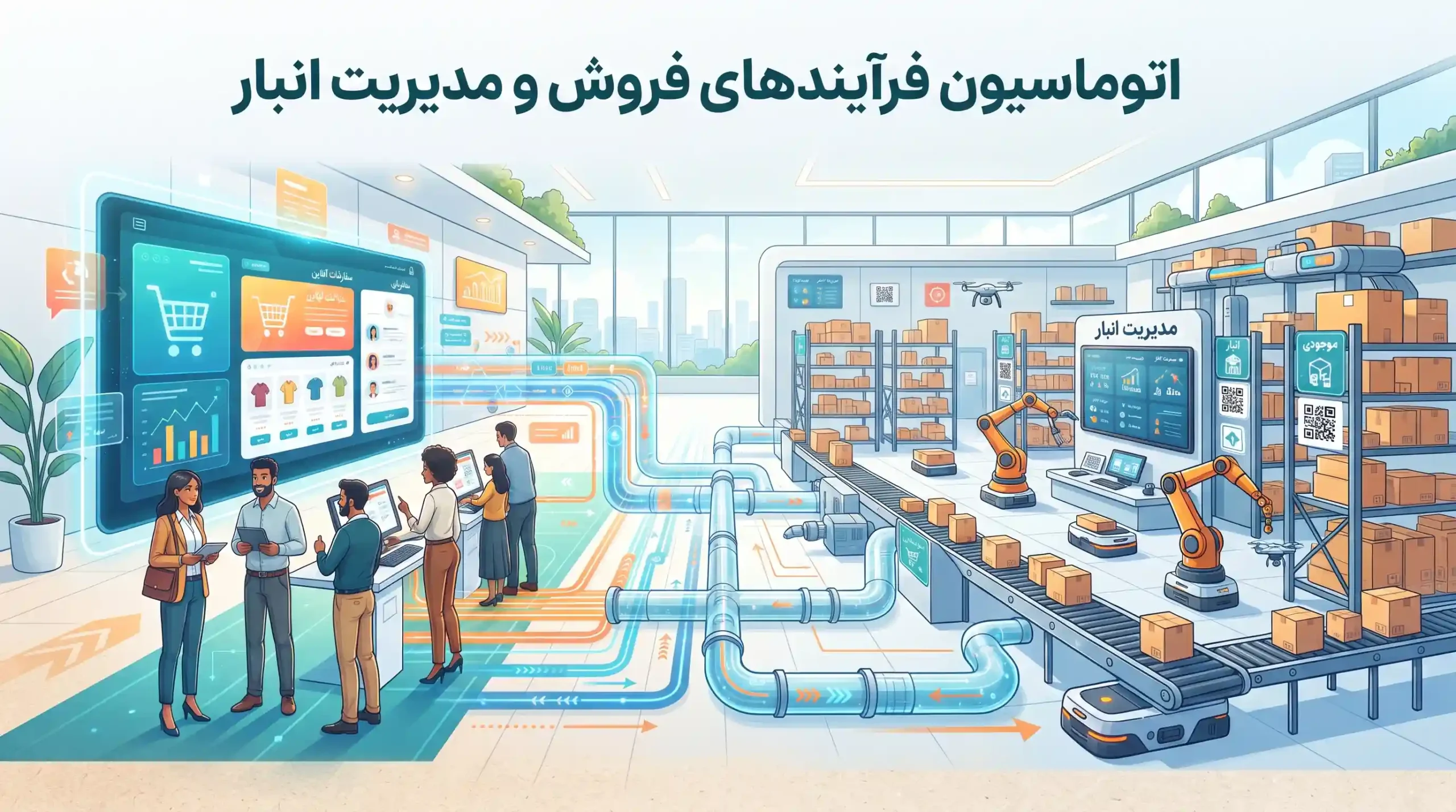⚙️ اتوماسیون فرآیندهای فروش و مدیریت انبار
