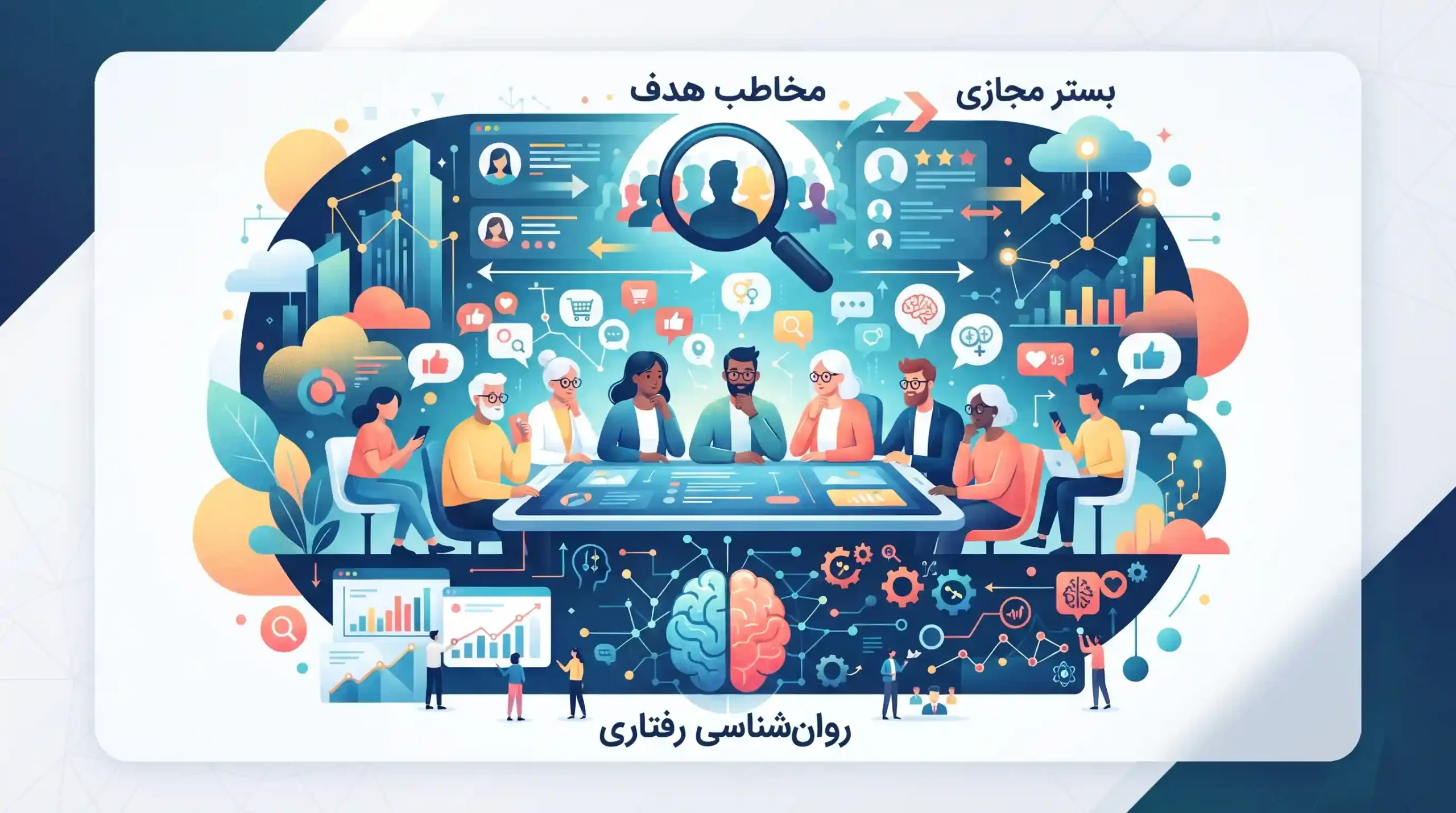 🧠 شناخت مخاطب هدف و روانشناسی رفتاری در بستر مجازی