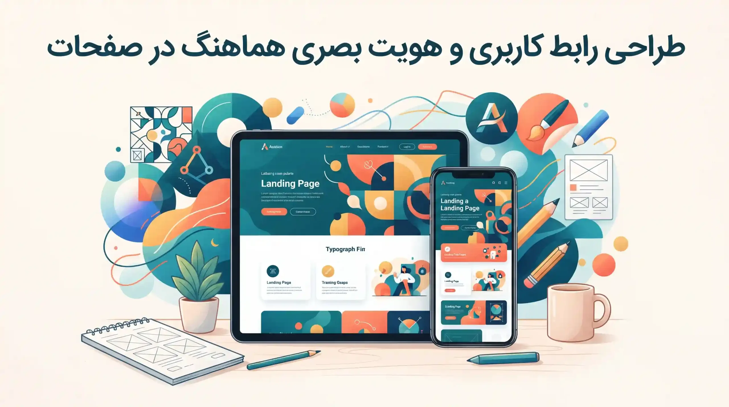 👁️ طراحی رابط کاربری و هویت بصری هماهنگ در صفحات