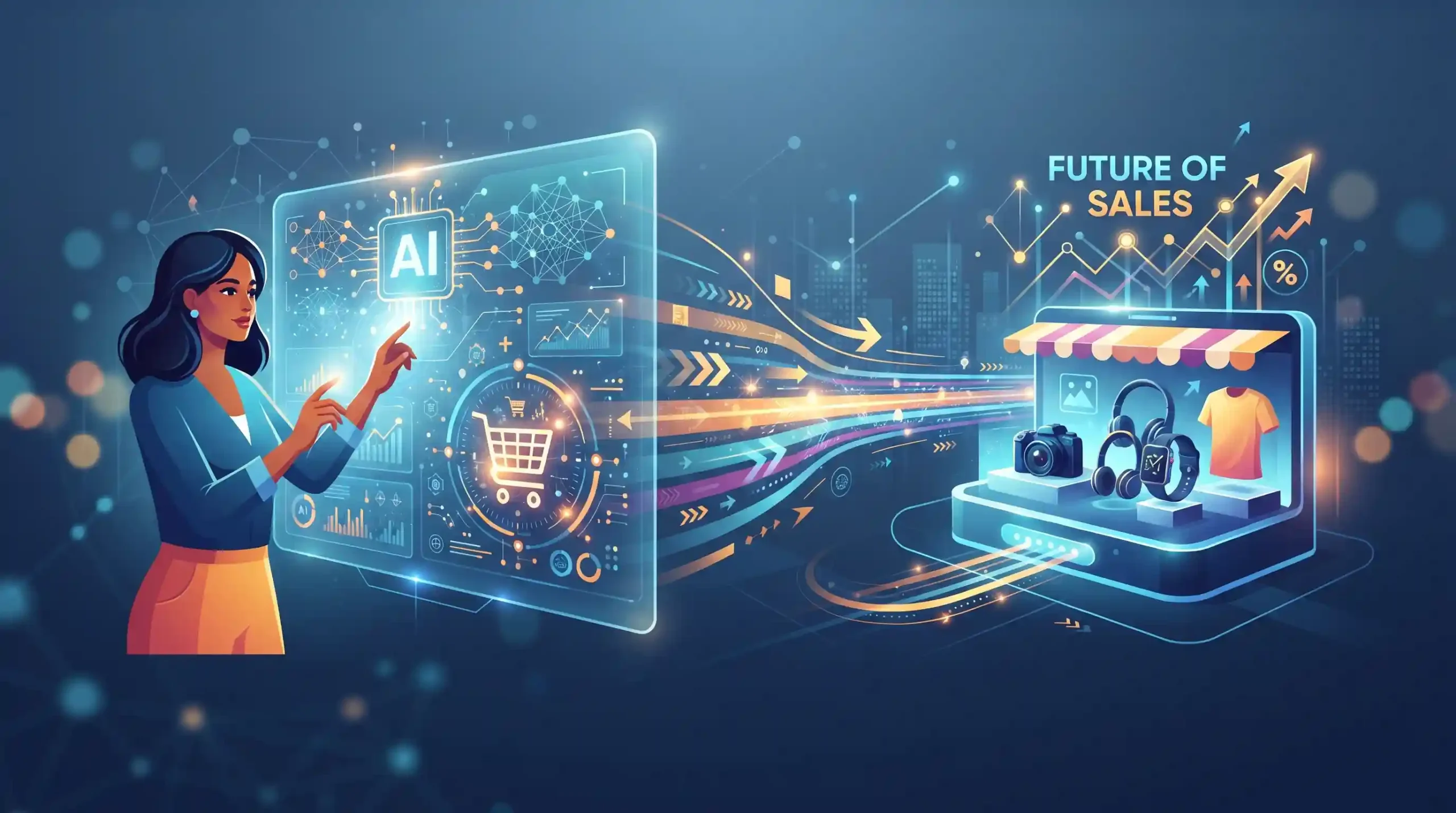 🤖 هوش مصنوعی و آینده فروش آنلاین پیشرفته