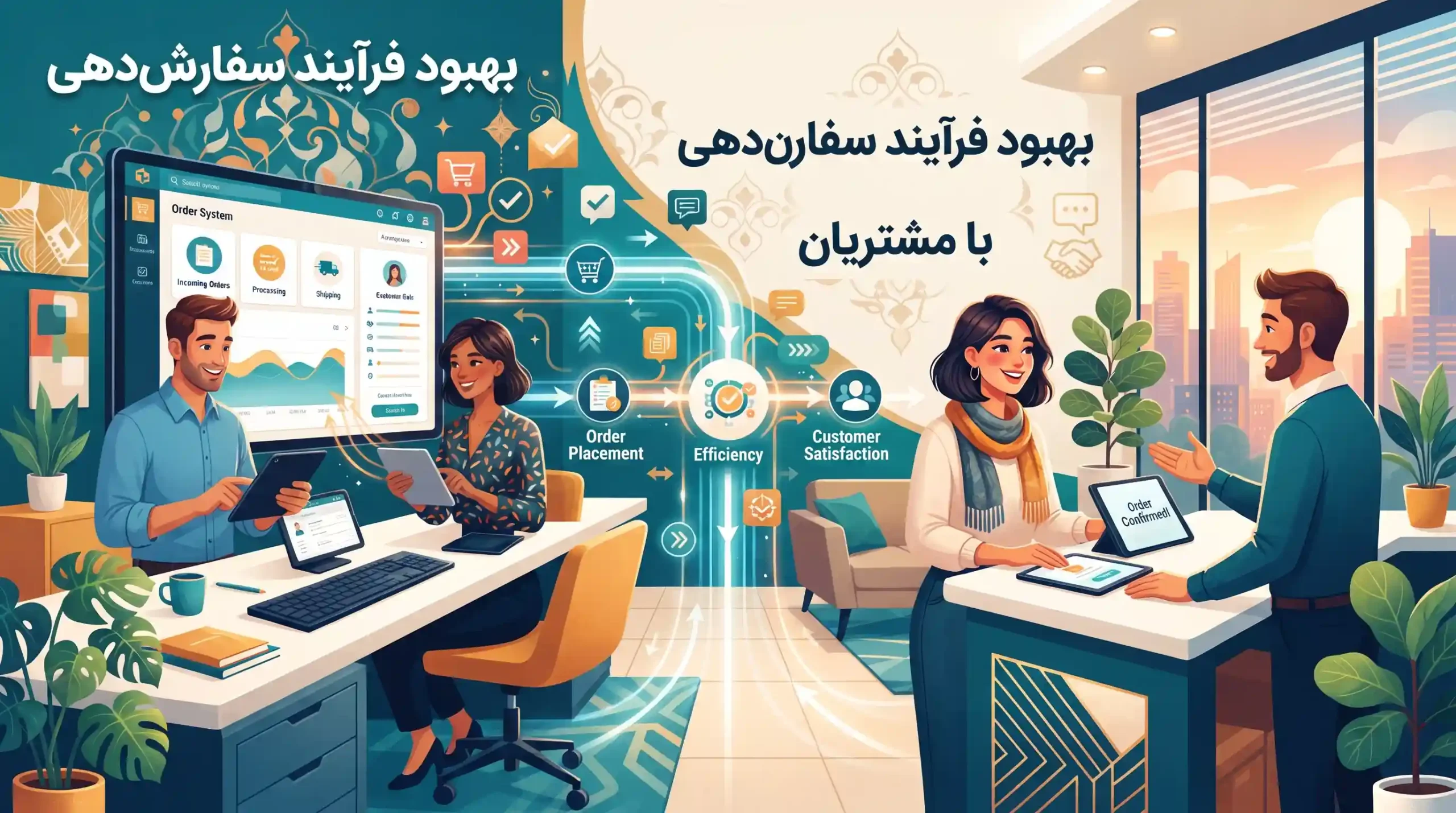 🔄 بهبود فرآیند سفارشدهی و تعامل تجاری با مشتریان