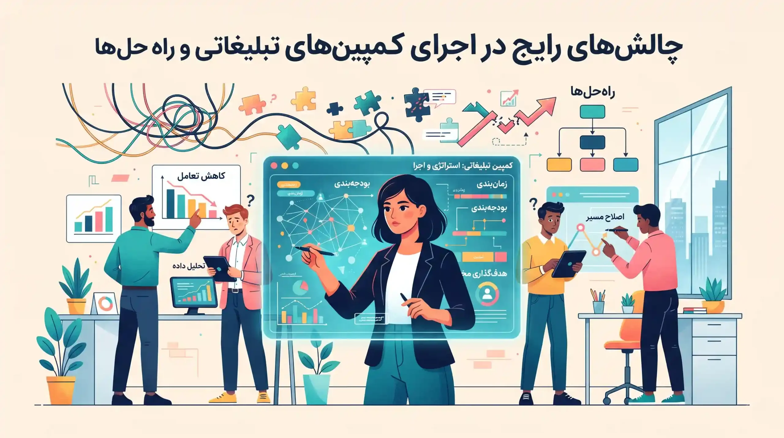⚠️ چالش‌های رایج در اجرای کمپین‌های تبلیغاتی و راه حل‌ها