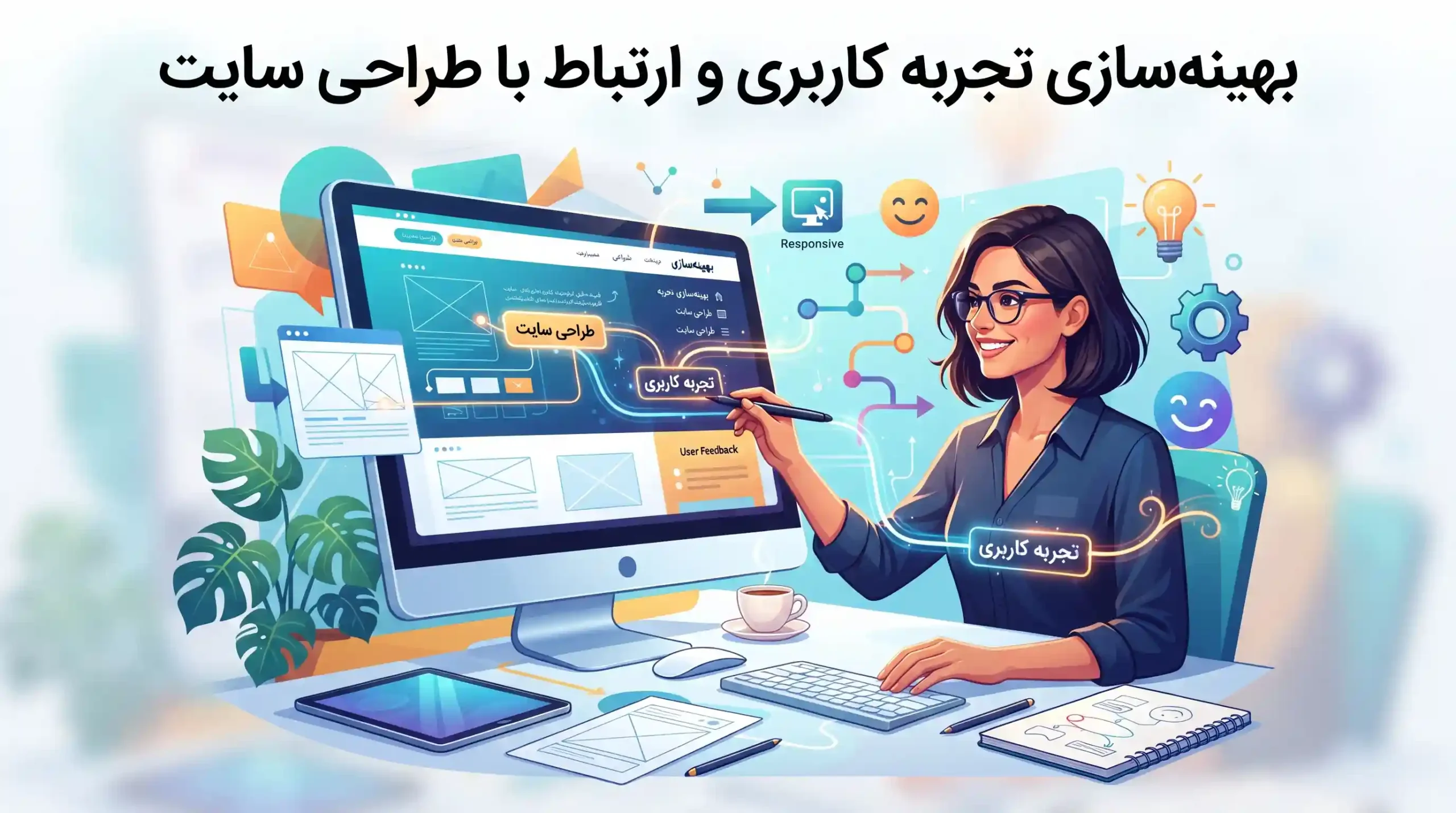 💻 بهینه‌سازی تجربه کاربری و ارتباط با طراحی سایت