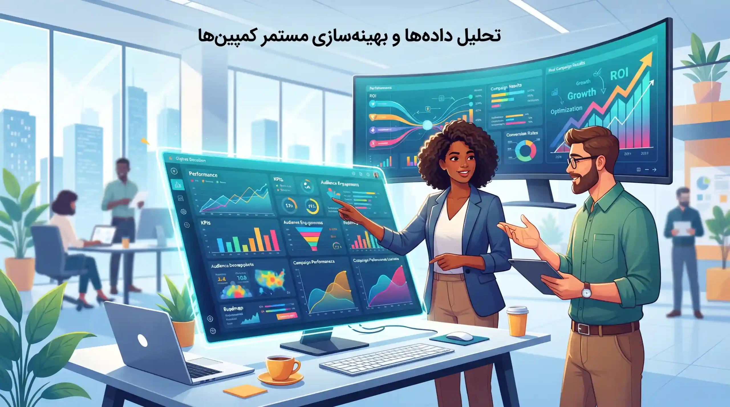 📊 تحلیل داده‌ها و بهینه‌سازی مستمر کمپین‌ها