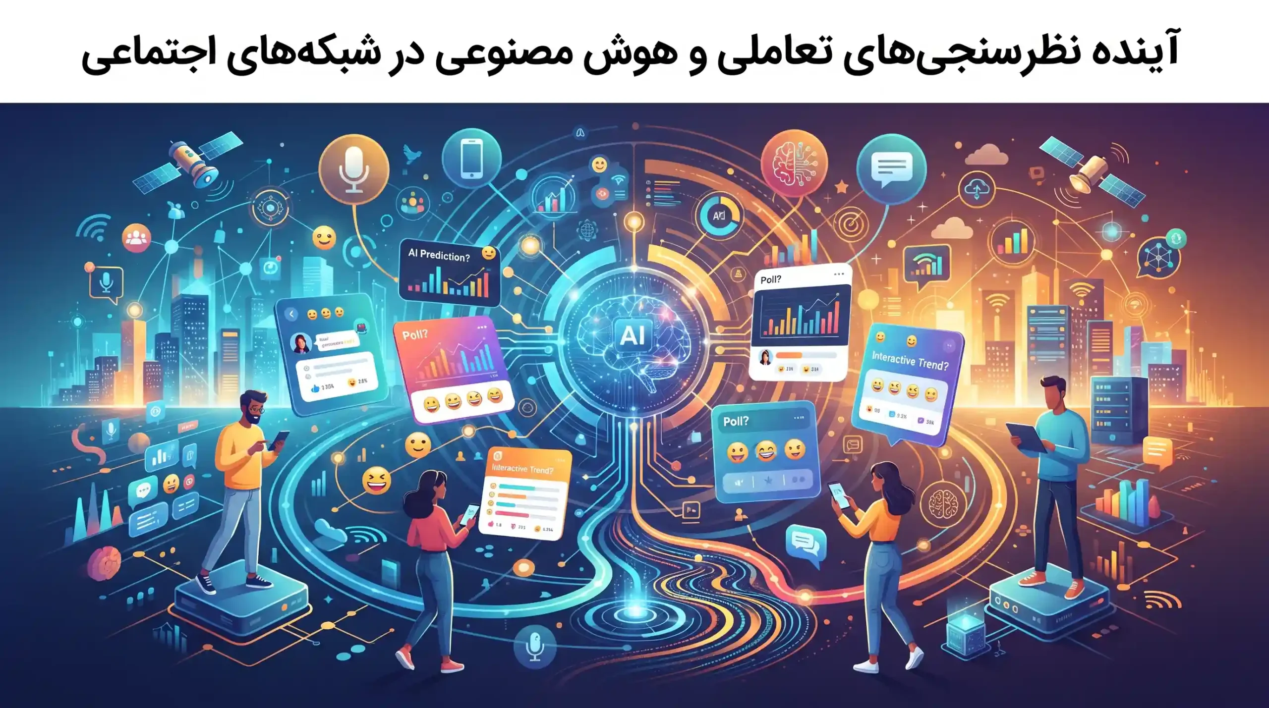 🔮 آینده نظرسنجی‌های تعاملی و هوش مصنوعی در شبکه‌های اجتماعی