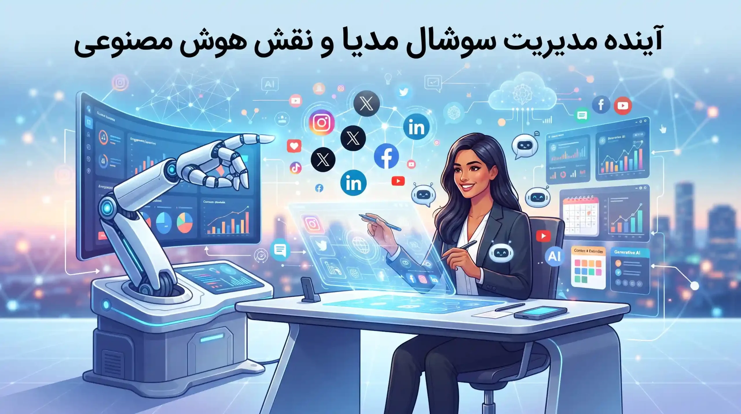 🔮 آینده مدیریت سوشال مدیا و نقش هوش مصنوعی