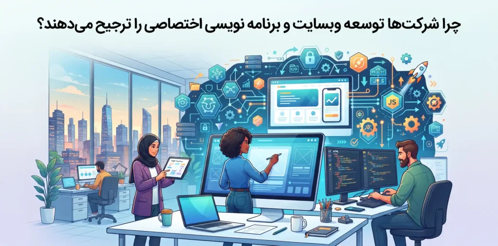 چرا شرکت‌ها توسعه وبسایت و برنامه نویسی اختصاصی را ترجیح می‌دهند؟