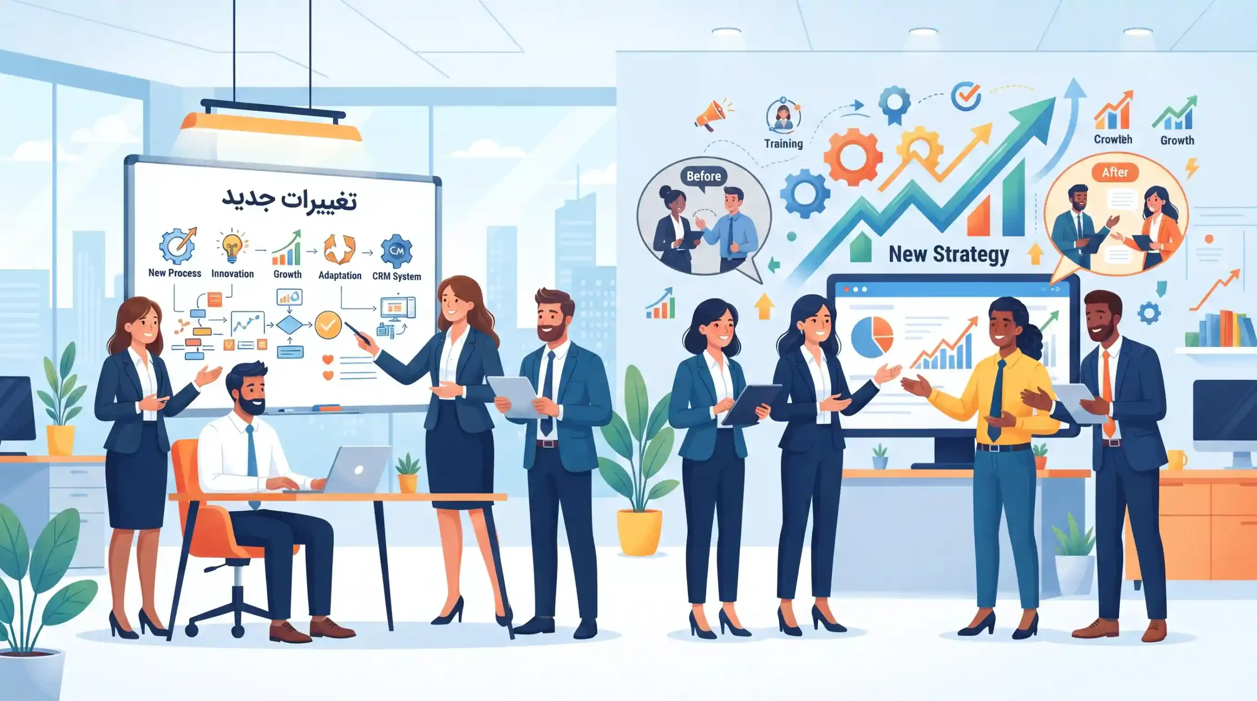 👥 آموزش تیم فروش و مدیریت مقاومت در برابر تغییرات جدید