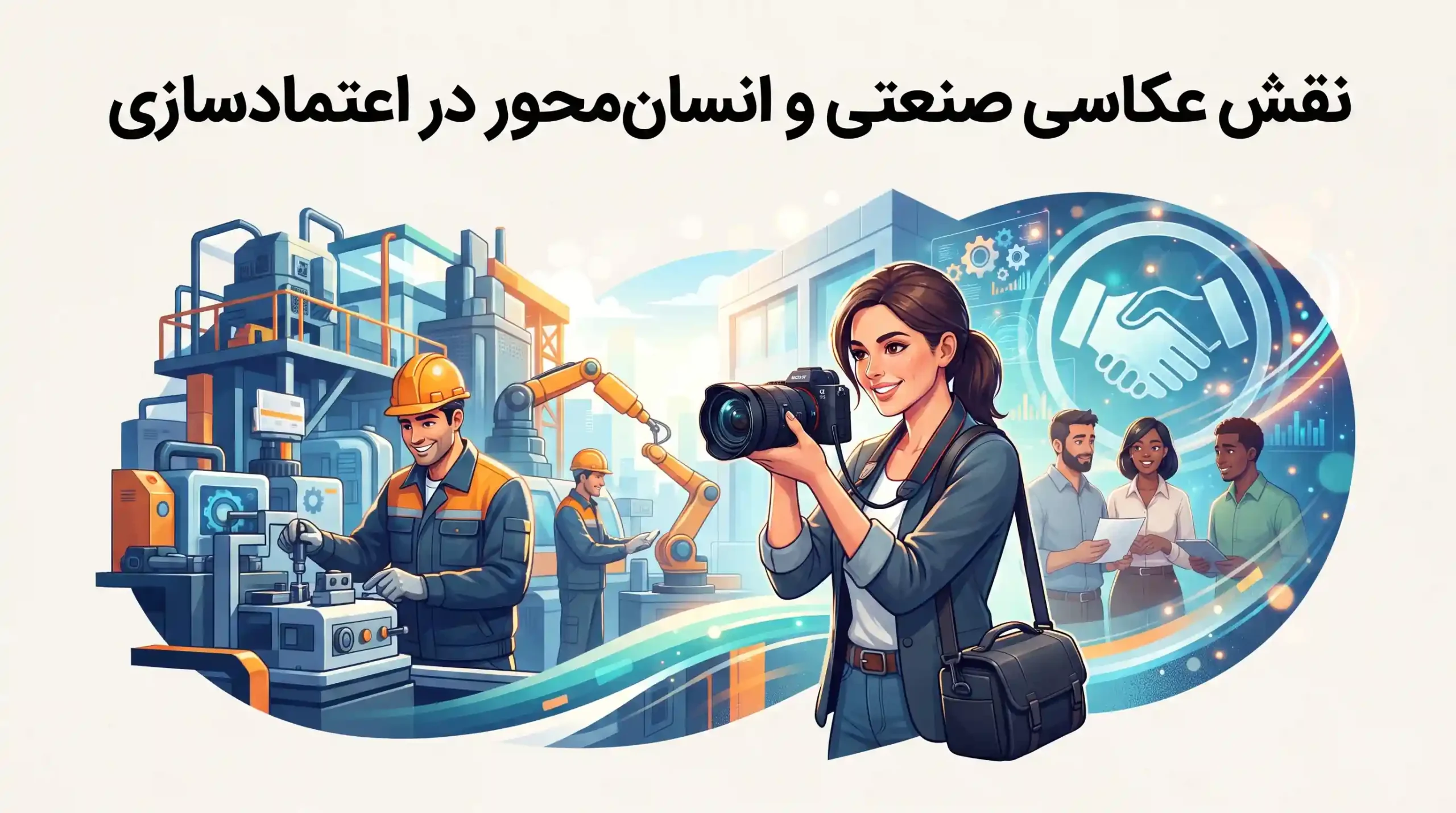 👥 نقش عکاسی صنعتی و انسانمحور در اعتمادسازی