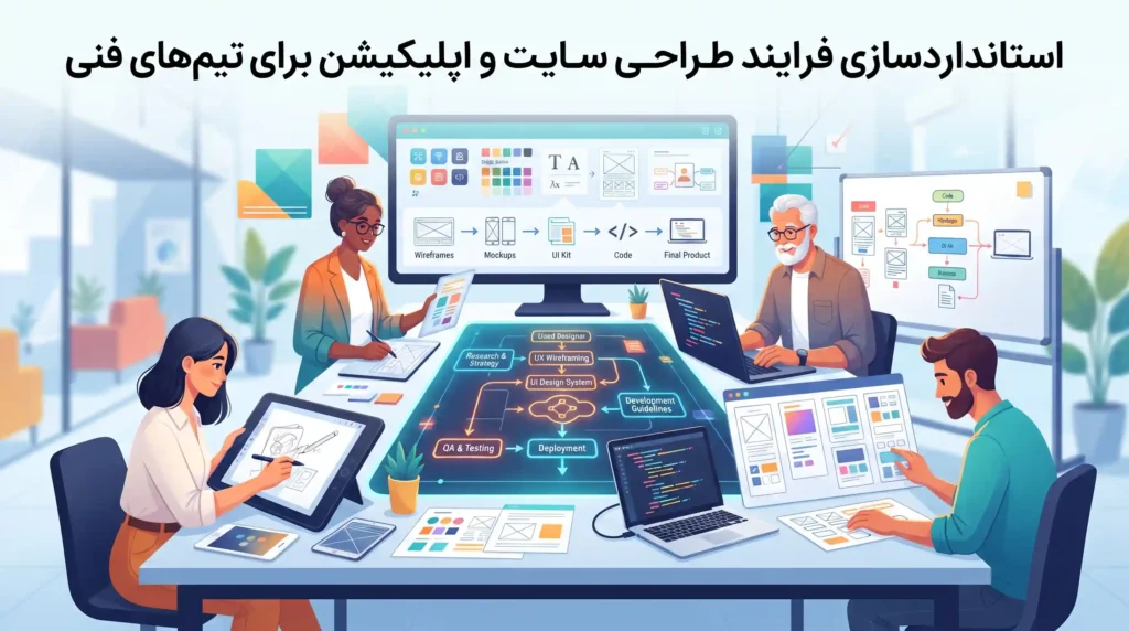 استانداردسازی فرایند طراحی سایت و اپلیکیشن برای تیمهای فنی
