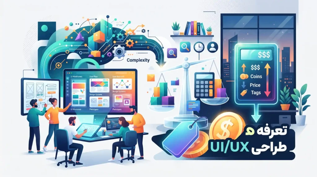 چگونه تعرفه طراحی UI و UX بر اساس پیچیدگی محصول شما مشخص می‌گردد؟