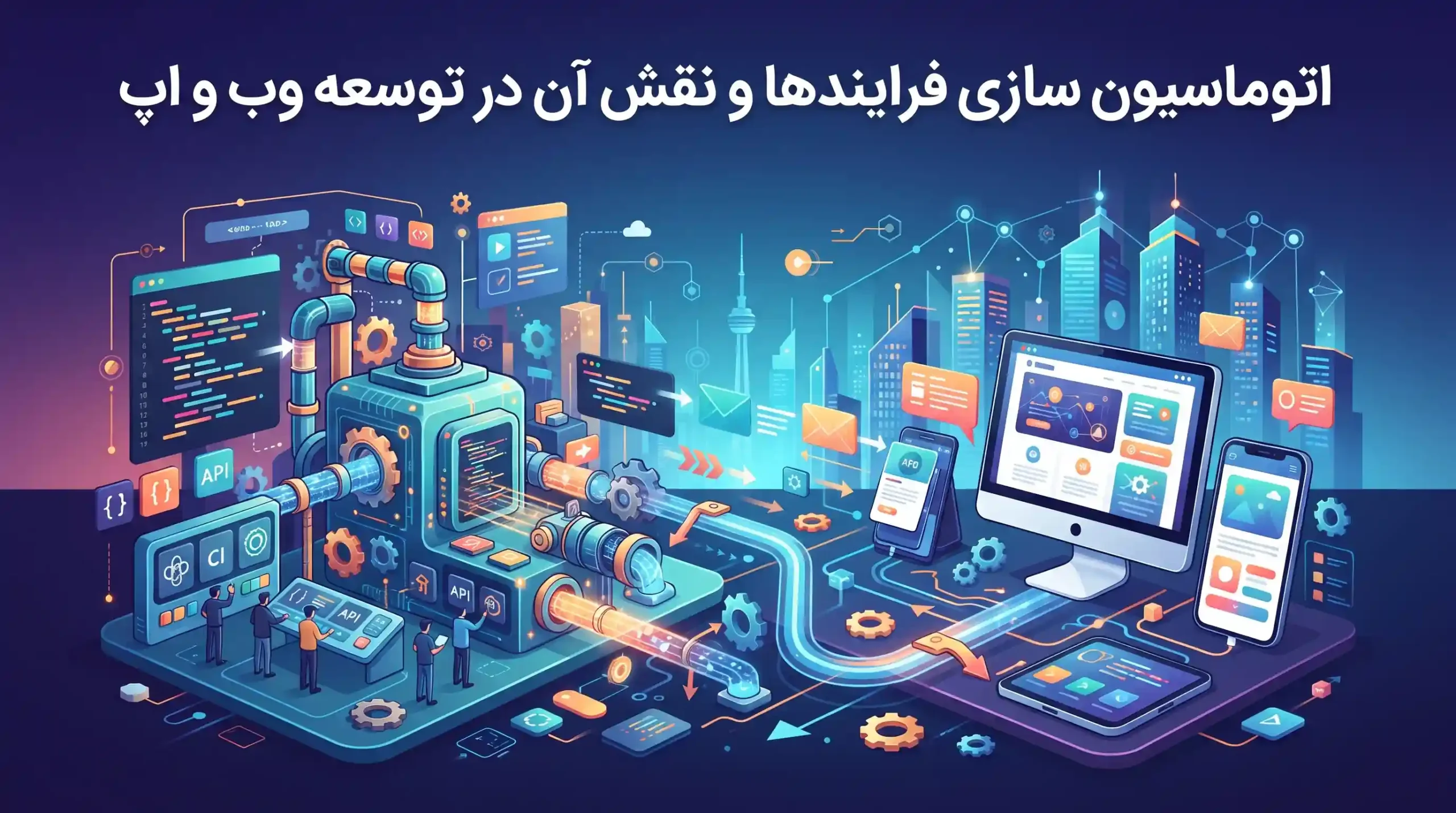 ⚙️ اتوماسیون سازی فرایندها و نقش آن در توسعه وب و اپ