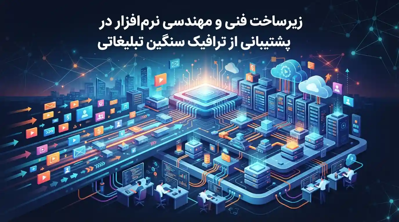 ⚙️ زیرساخت فنی و مهندسی نرم‌افزار در پشتیبانی از ترافیک سنگین تبلیغاتی