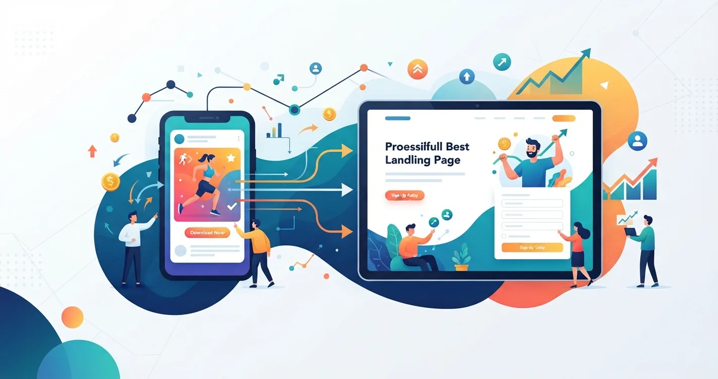 🎯 اهمیت طراحی صفحه فرود اختصاصی برای تبلیغات درون‌برنامه‌ای