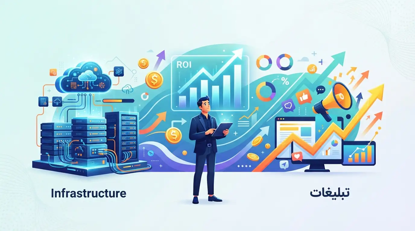 📈 تحلیل هزینه‌ها و بازگشت سرمایه از منظر زیرساخت و تبلیغات