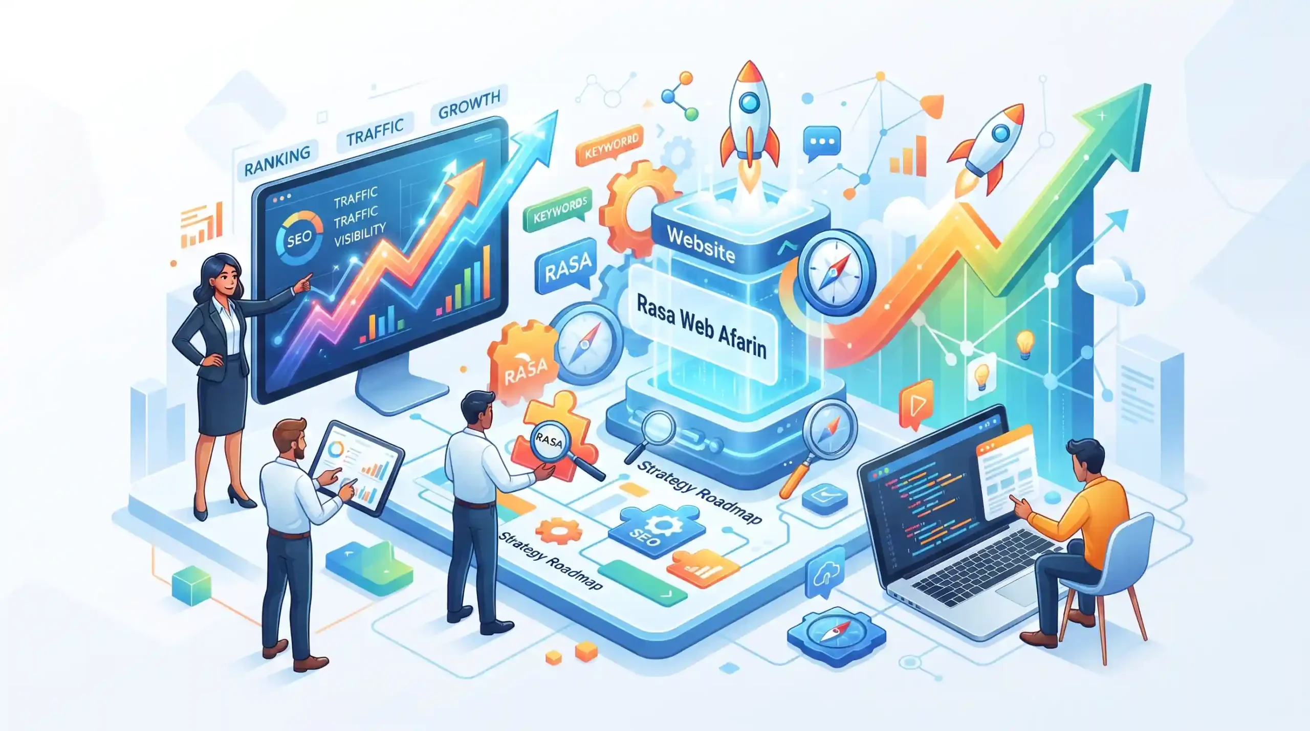 📈 اهمیت سئو و بهینهسازی سایت در استراتژی رسا وب آفرین