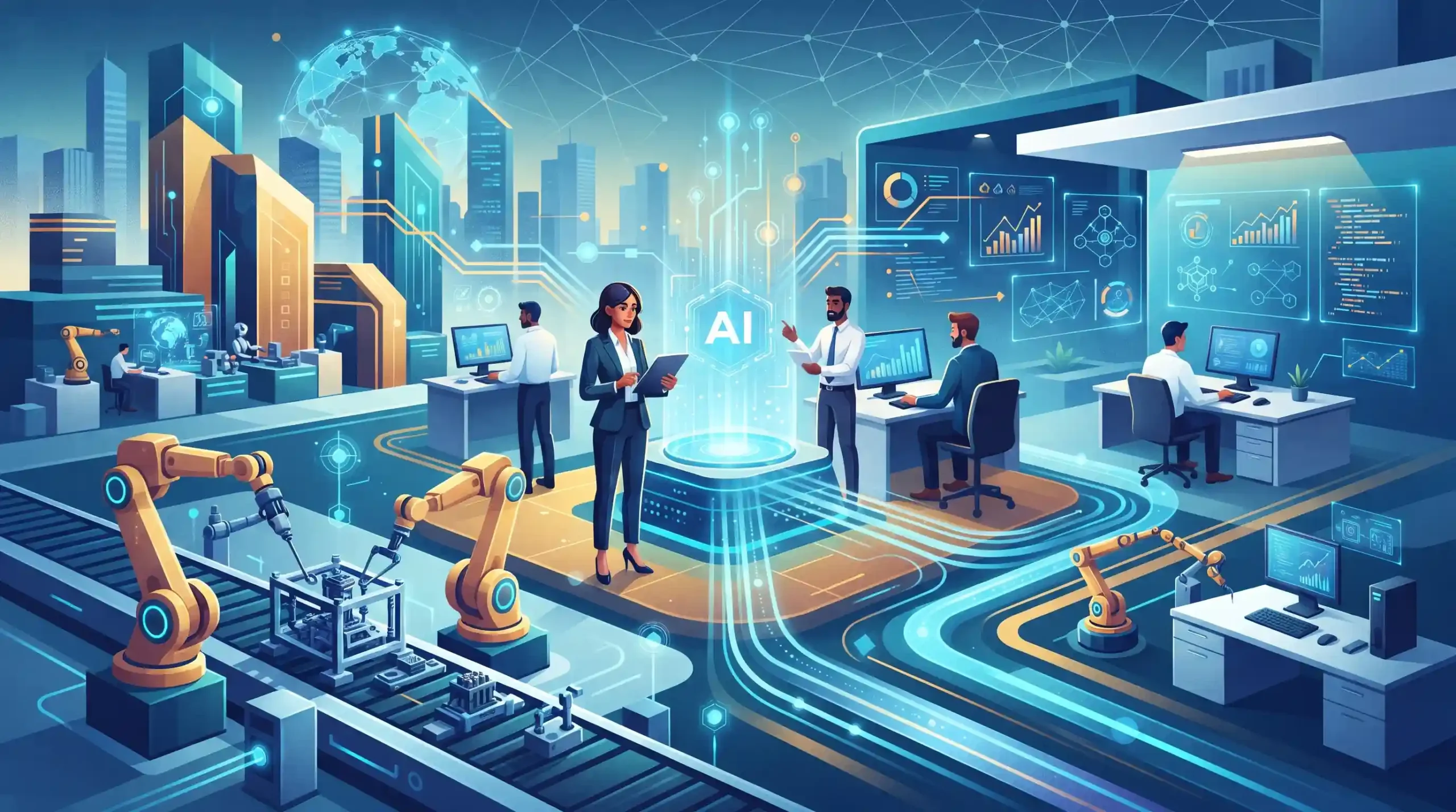 🤖 هوش مصنوعی و اتوماسیون پیشرفته در فرآیندهای کسبوکار
