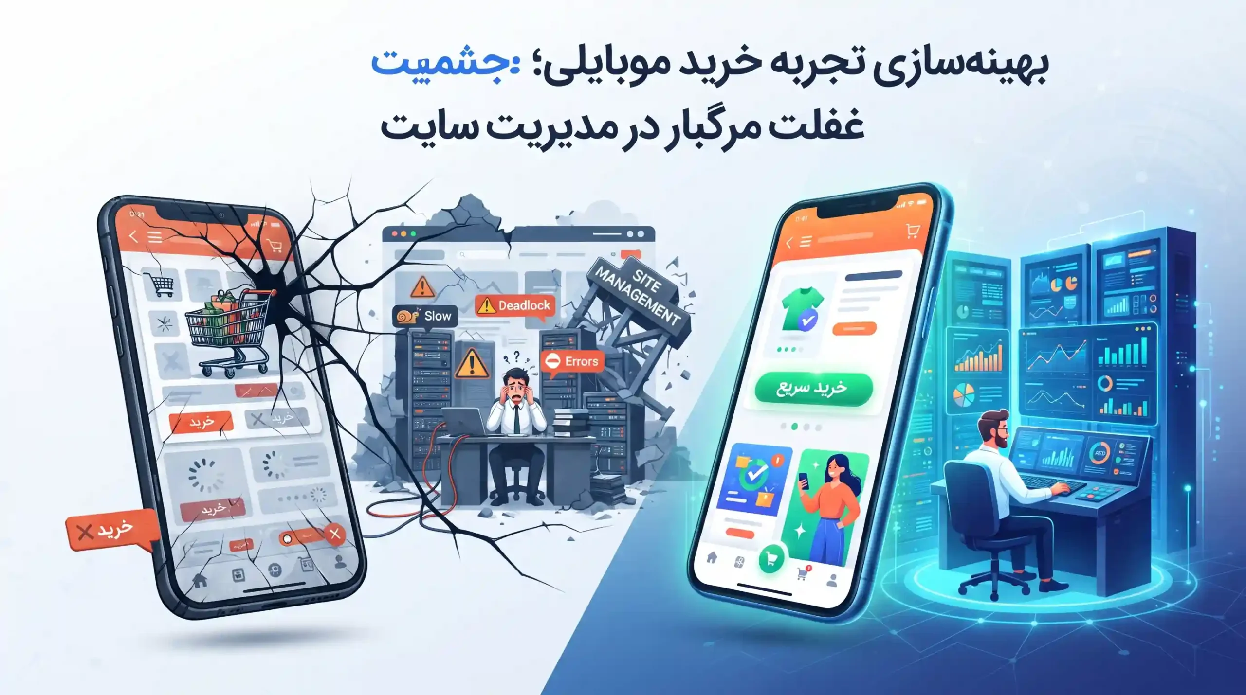 📱 بهینهسازی تجربه خرید موبایلی؛ غفلت مرگبار در مدیریت سایت