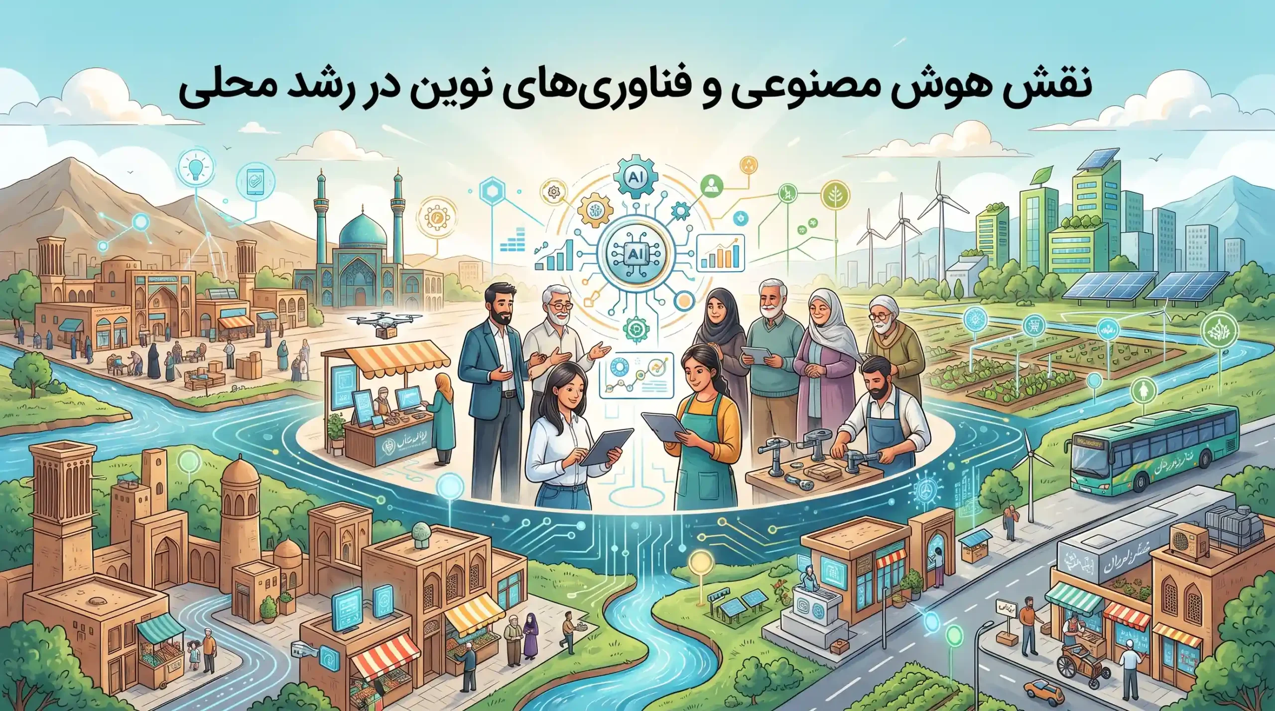 🤖 نقش هوش مصنوعی و فناوریهای نوین در رشد محلی