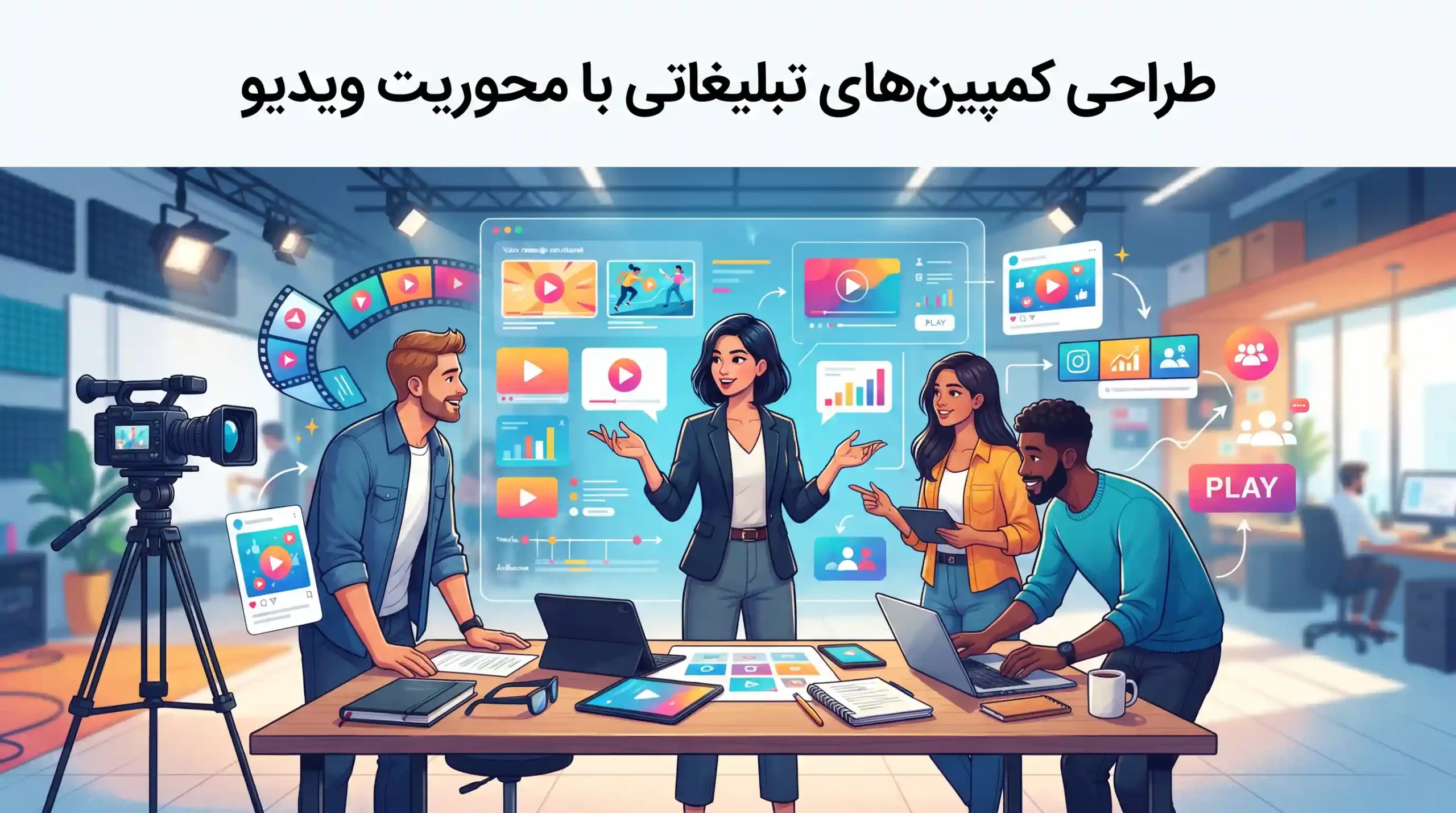 📈 طراحی کمپینهای تبلیغاتی با محوریت ویدیو