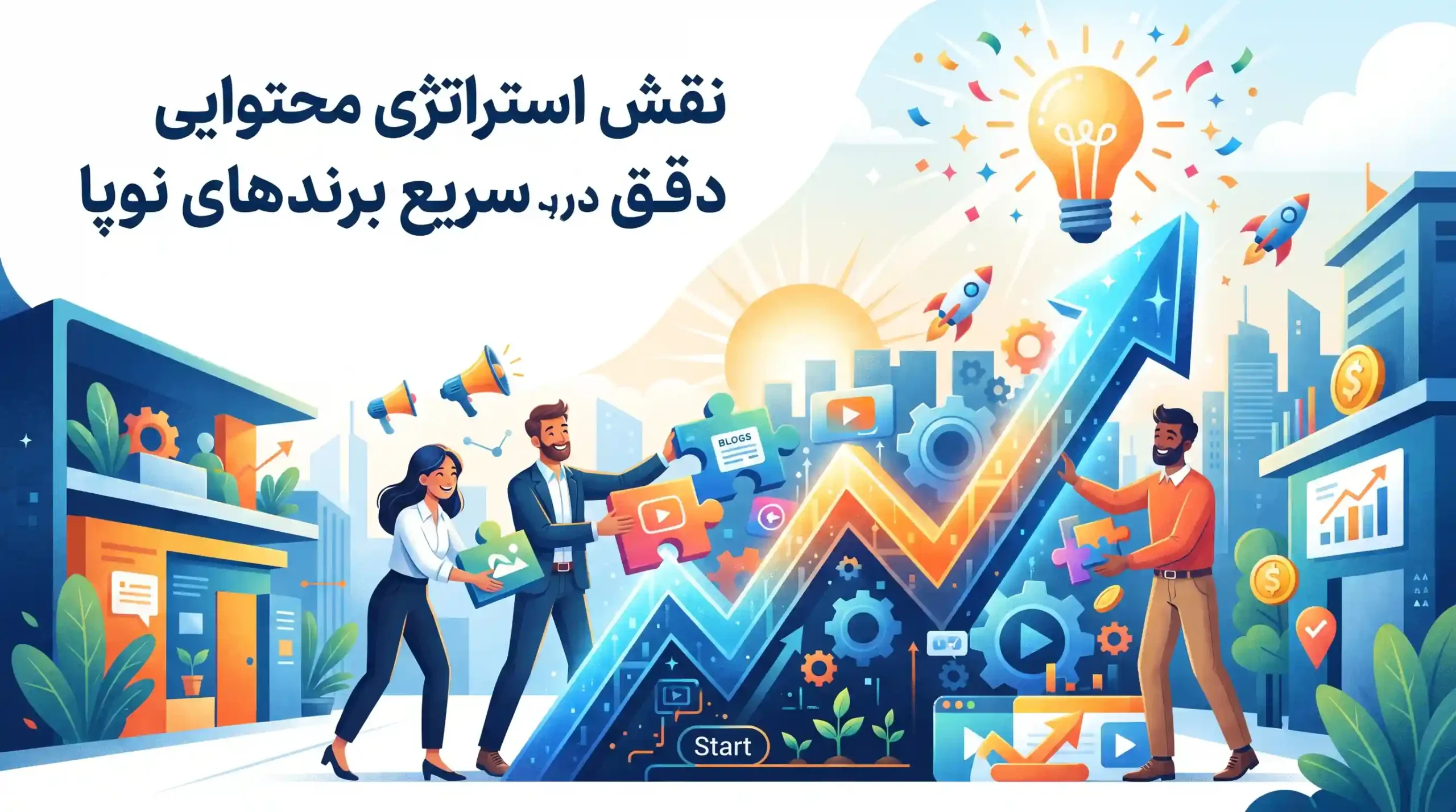 📈 نقش استراتژی محتوایی دقیق در رشد سریع برندهای نوپا