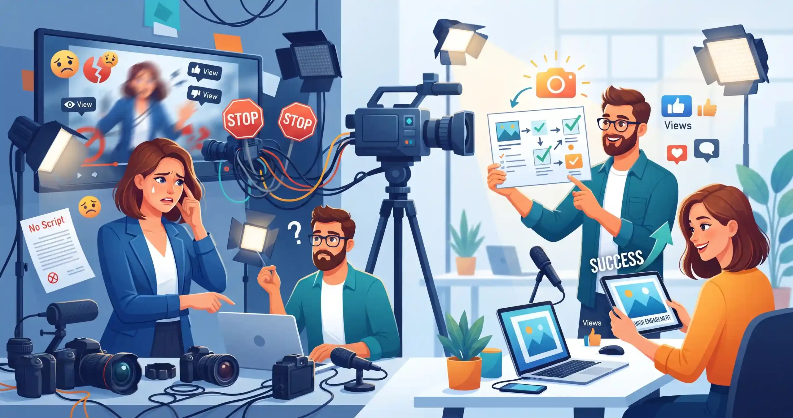 ⚠️ اشتباهات رایج در ویدیو مارکتینگ و راههای پیشگیری از آنها