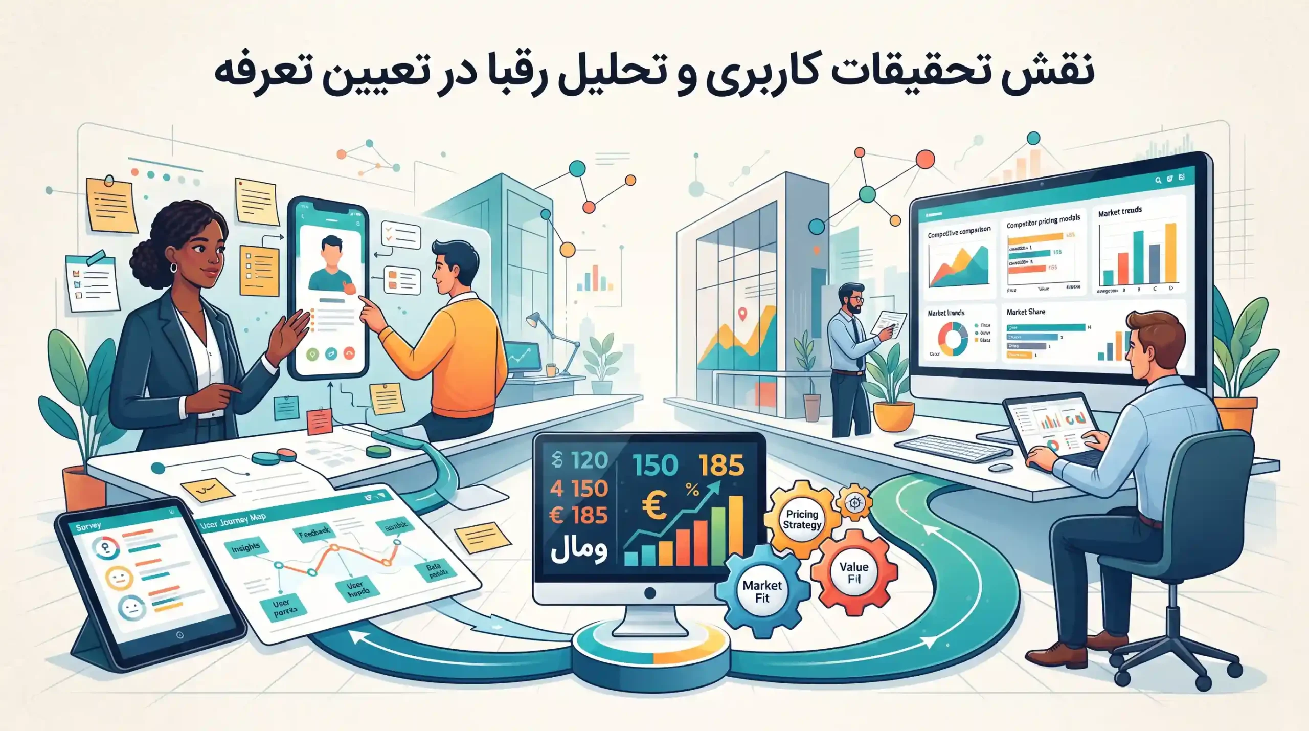 🔍 نقش تحقیقات کاربری و تحلیل رقبا در تعیین تعرفه