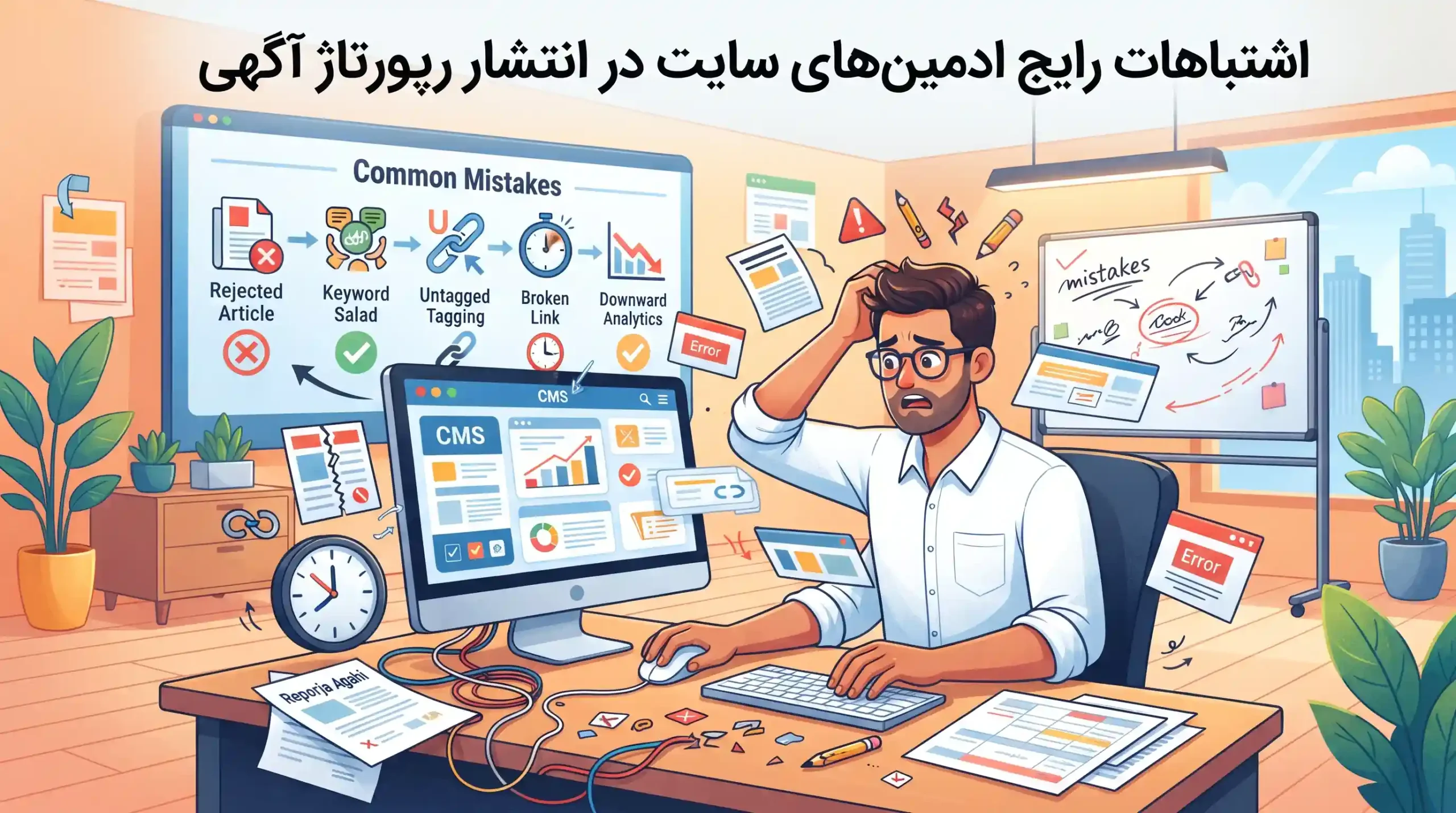 ⚠️ اشتباهات رایج ادمینهای سایت در انتشار رپورتاژ آگهی
