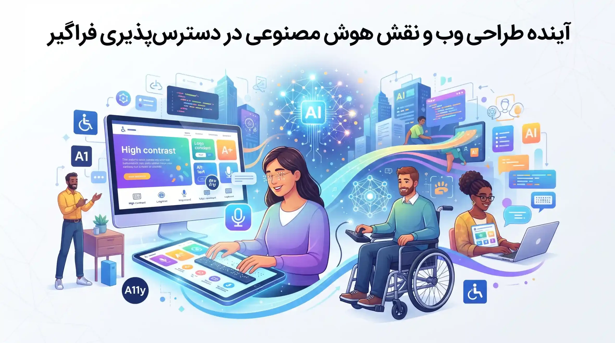 🔮 آینده طراحی وب و نقش هوش مصنوعی در دسترسپذیری فراگیر