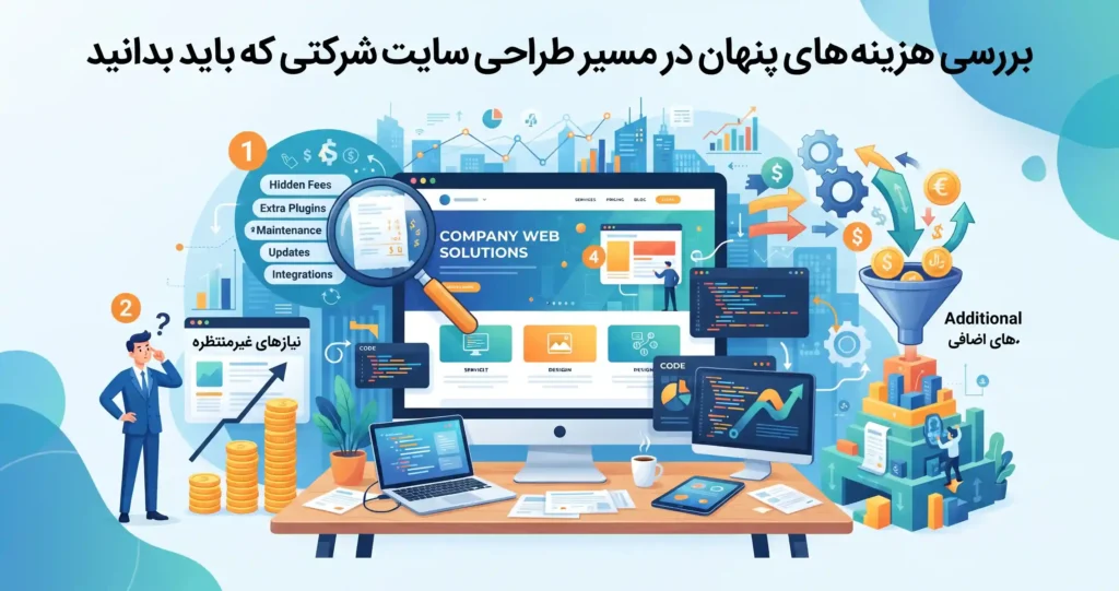 بررسی هزینههای پنهان در مسیر طراحی سایت شرکتی که باید بدانید