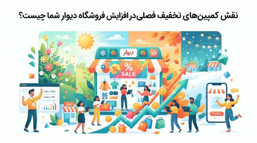 نقش کمپینهای تخفیف فصلی در افزایش فروشگاه دیوار شما چیست؟