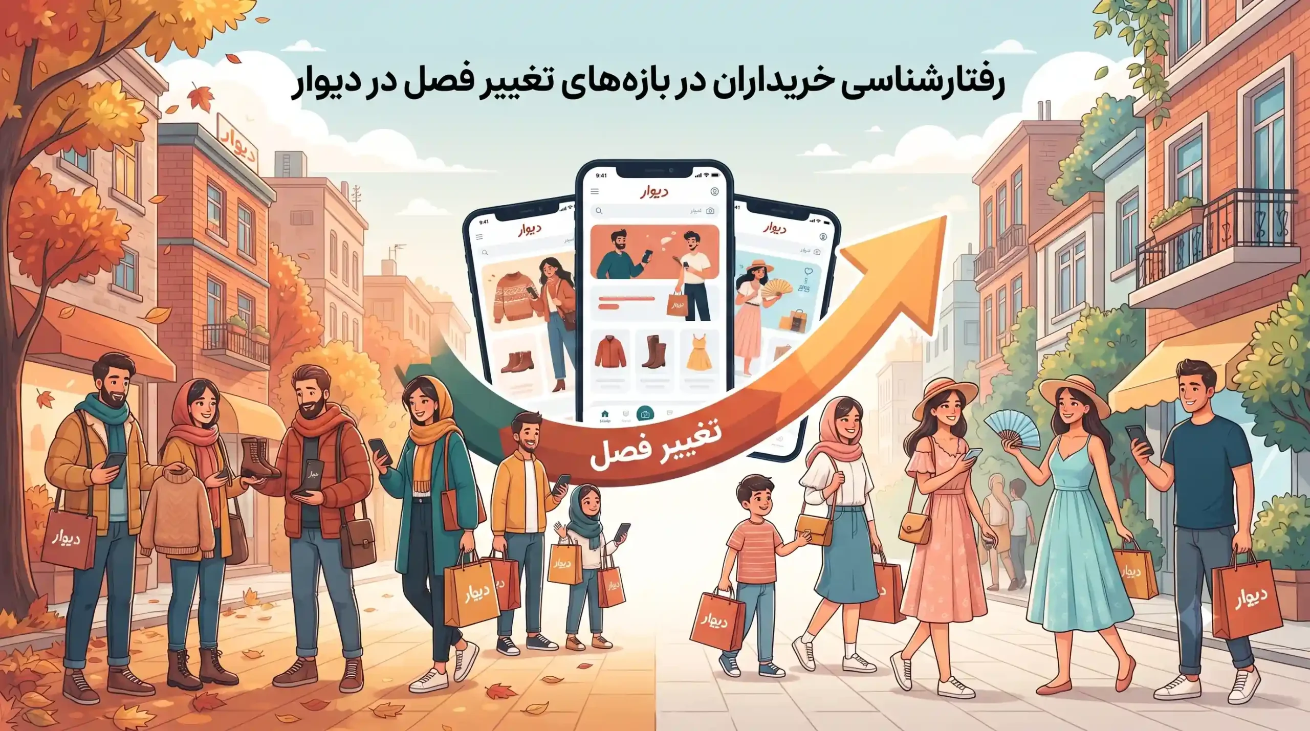 📈 رفتارشناسی خریداران در بازههای تغییر فصل در دیوار