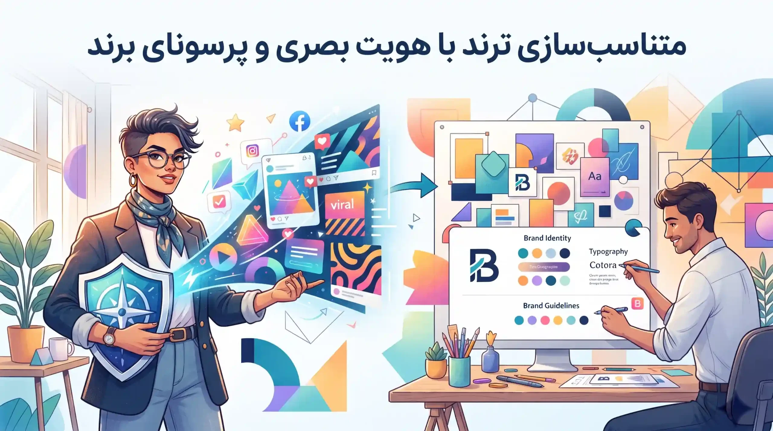 🧩 متناسبسازی ترند با هویت بصری و پرسونای برند