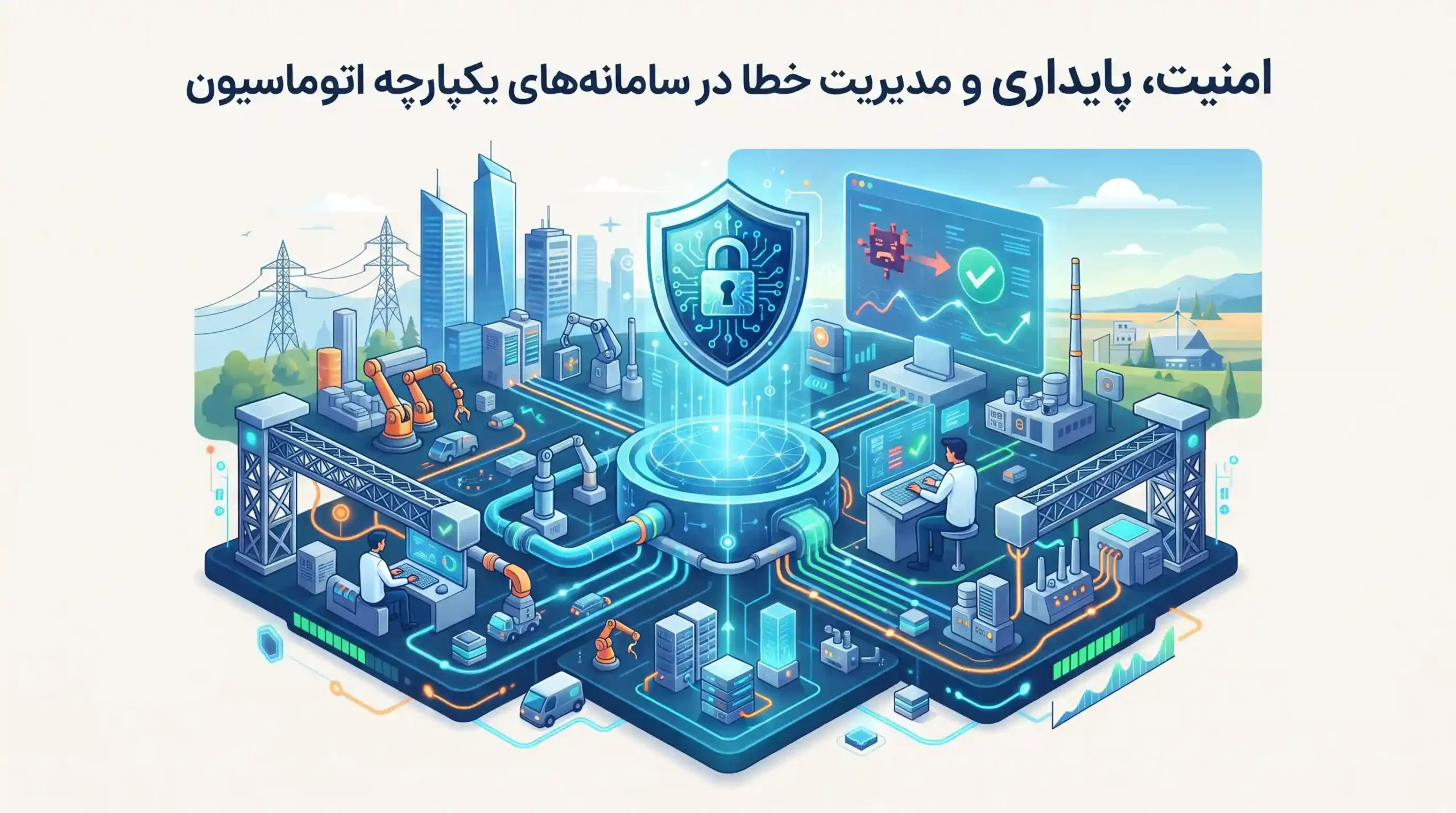 🛡️ امنیت، پایداری و مدیریت خطا در سامانههای یکپارچه اتوماسیون