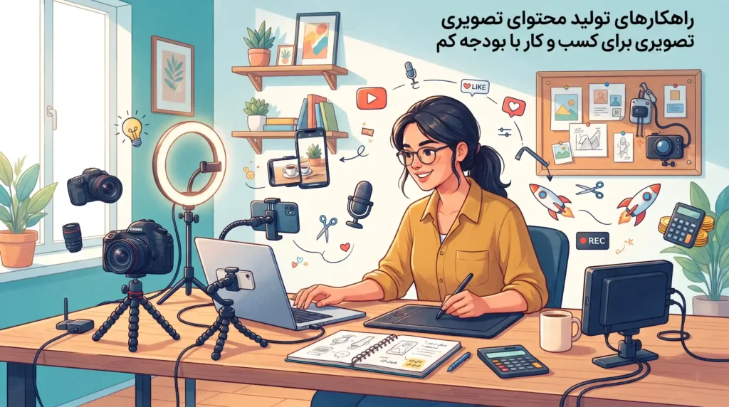 راهکارهای تولید محتوای تصویری برای کسب و کار با بودجه کم